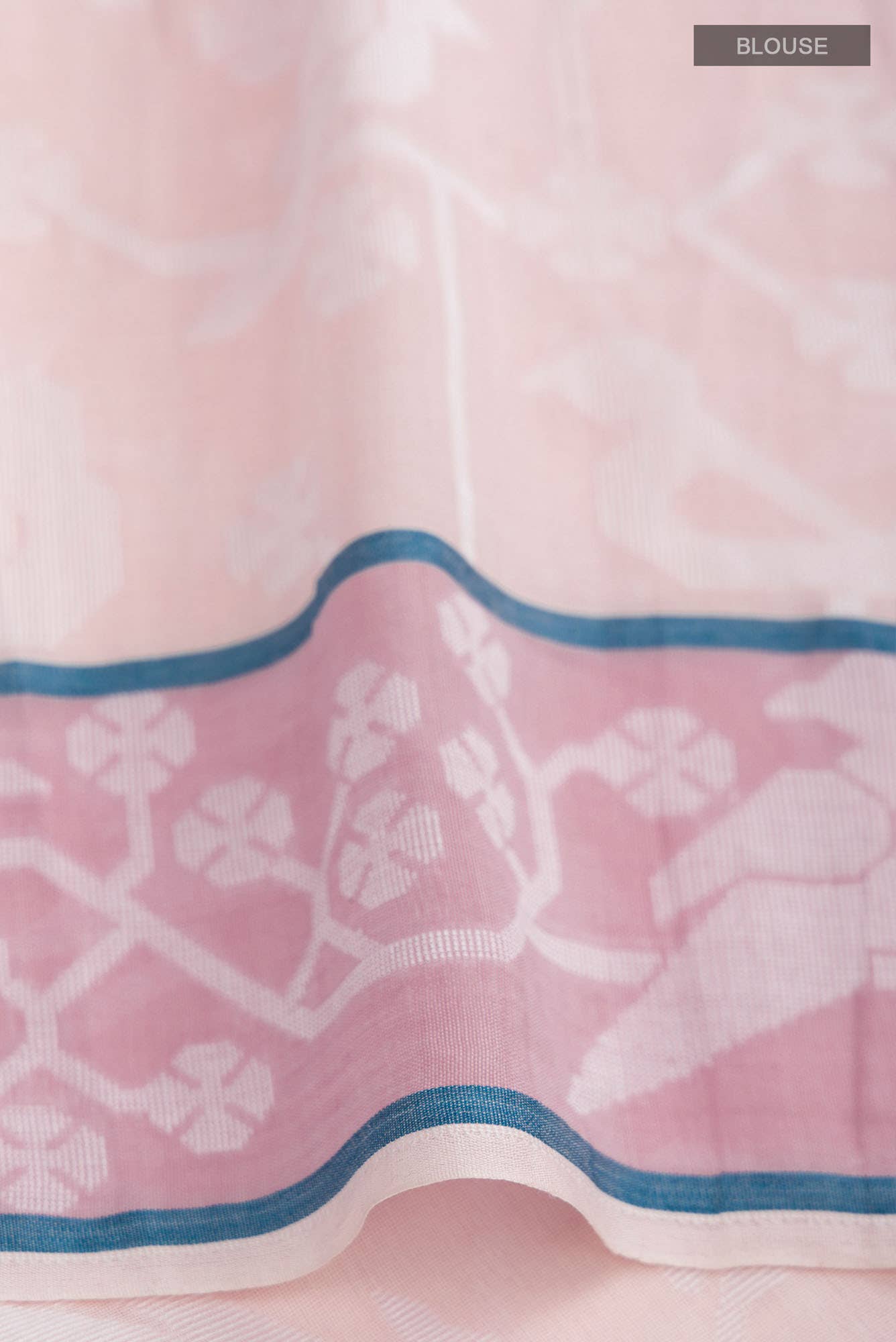 Jamini-Light Pink Bengal Cotton Saree