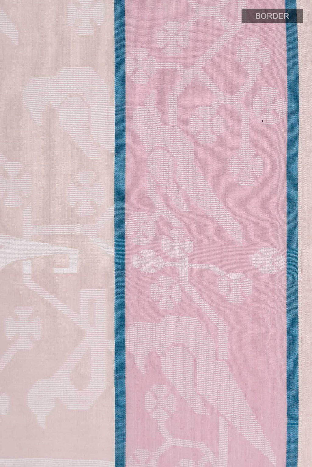 Jamini-Light Pink Bengal Cotton Saree