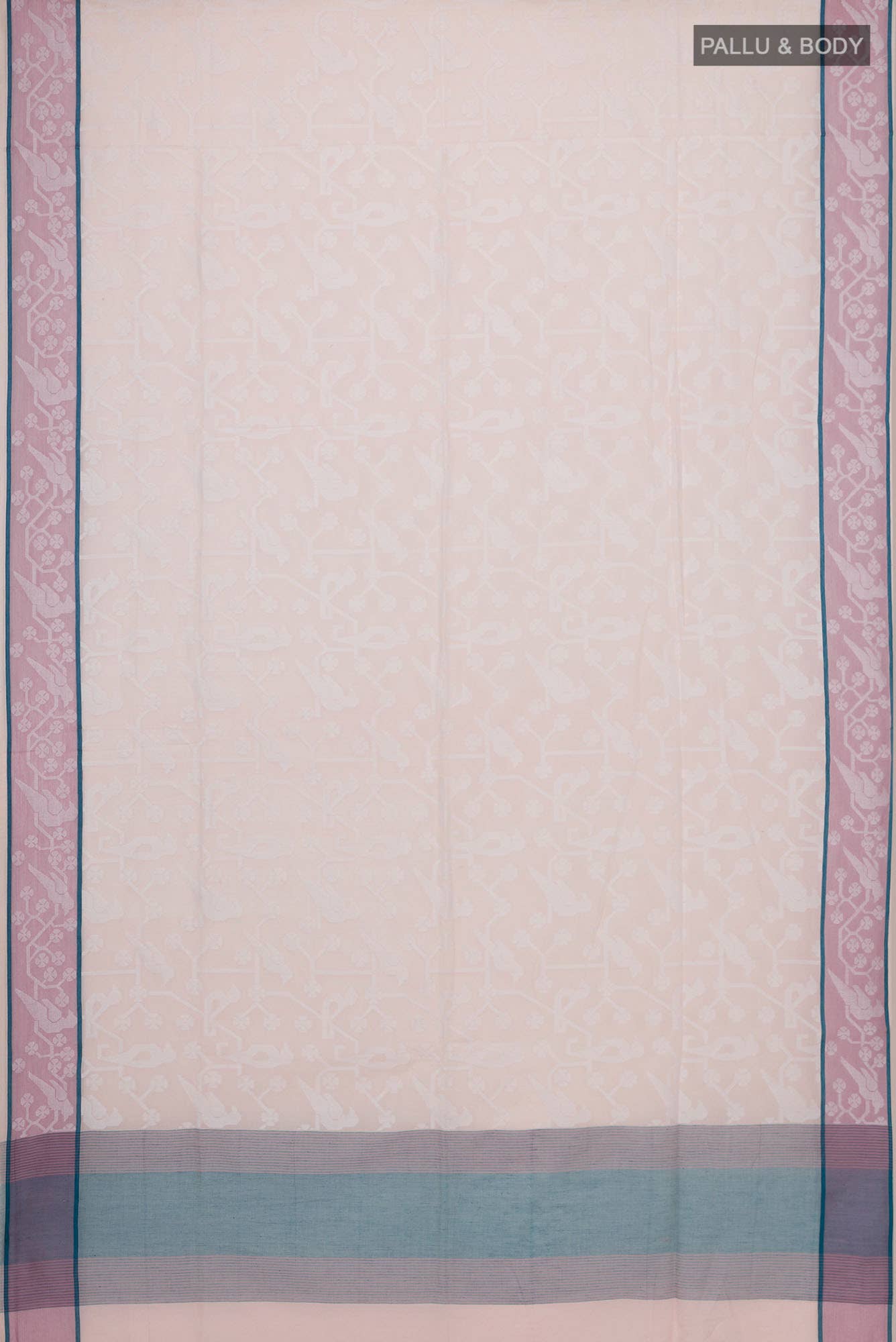 Jamini-Light Pink Bengal Cotton Saree