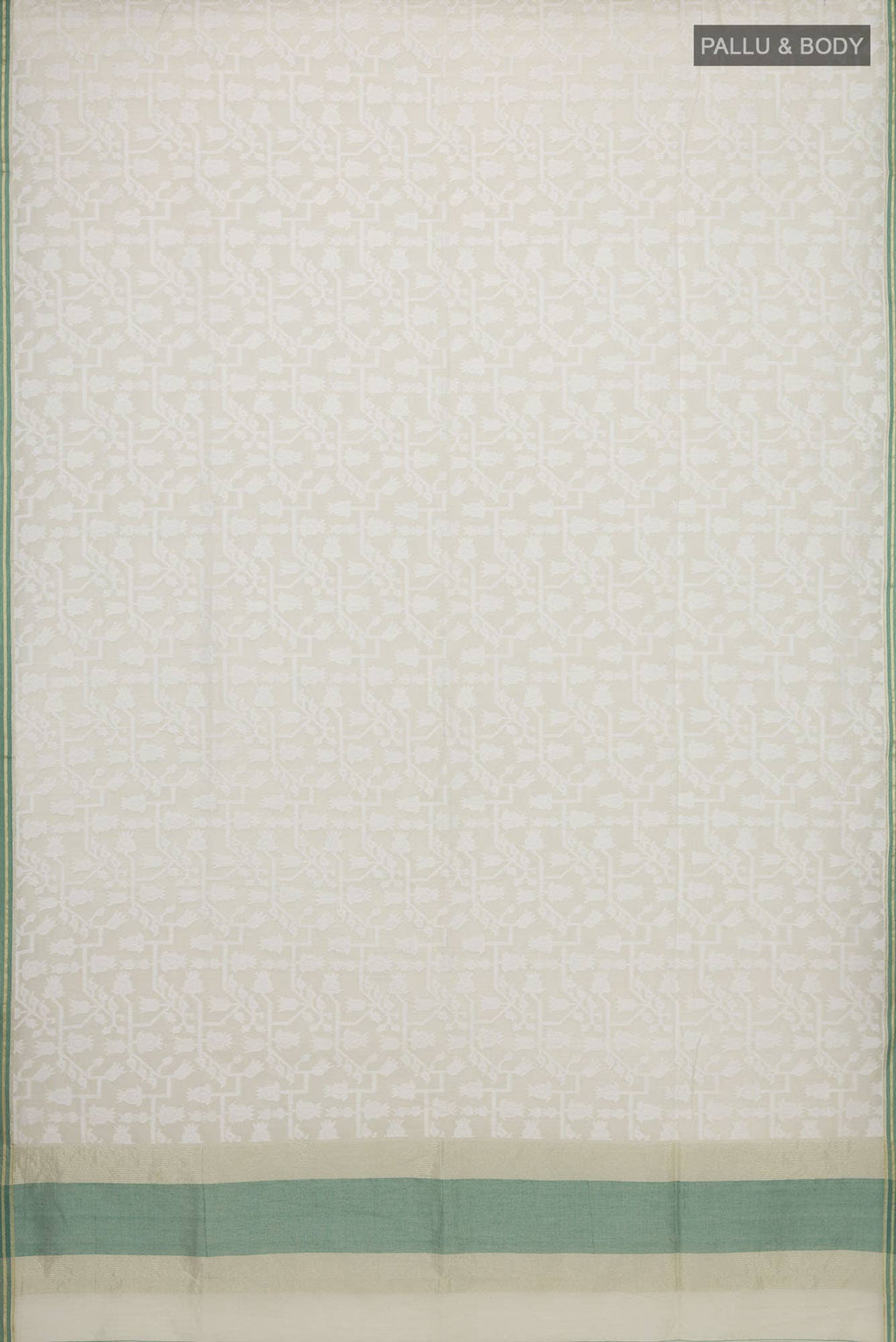 Binodini-Sage Green Bengal Cotton Saree