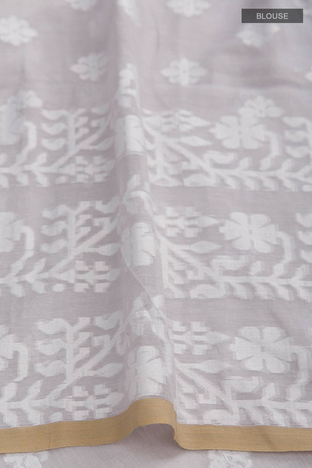 Mrinal-Grey Bengal Cotton Saree