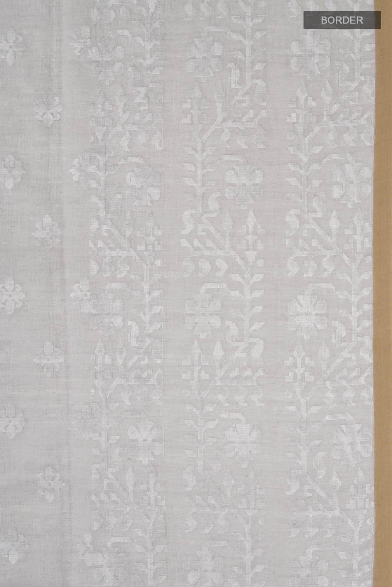 Mrinal-Grey Bengal Cotton Saree