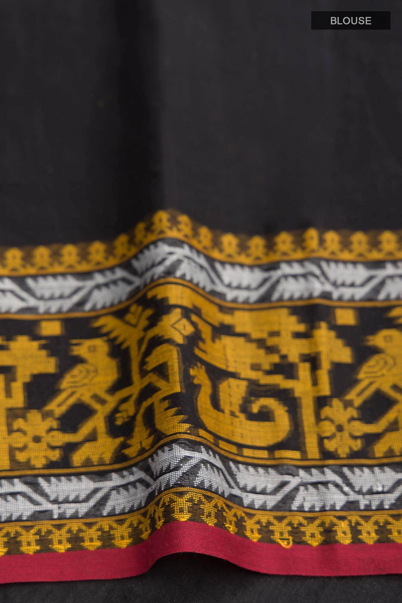 Priyambada-Black Bengal Cotton Saree