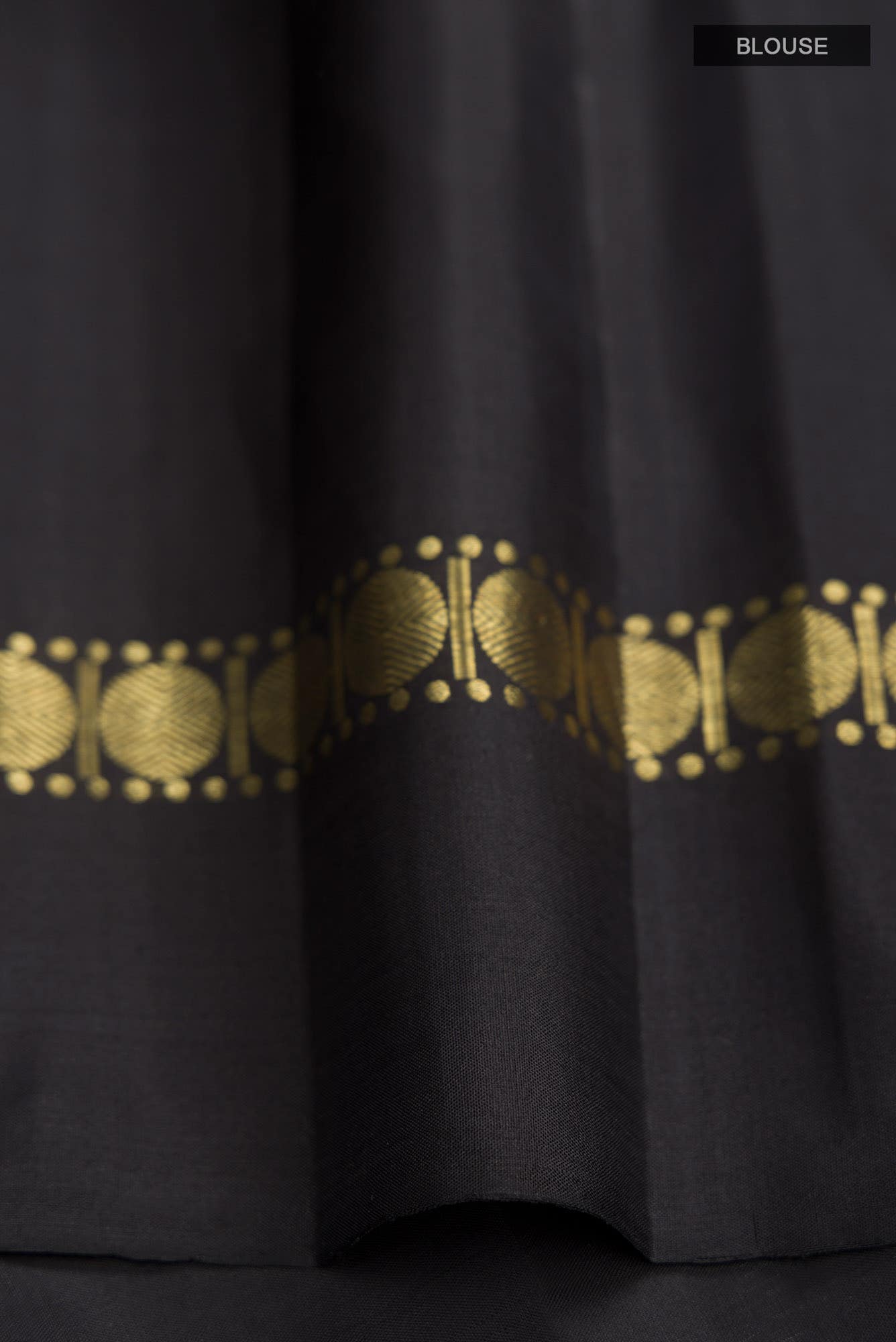 Sadhvi-Black Kanchipuram Silk Saree