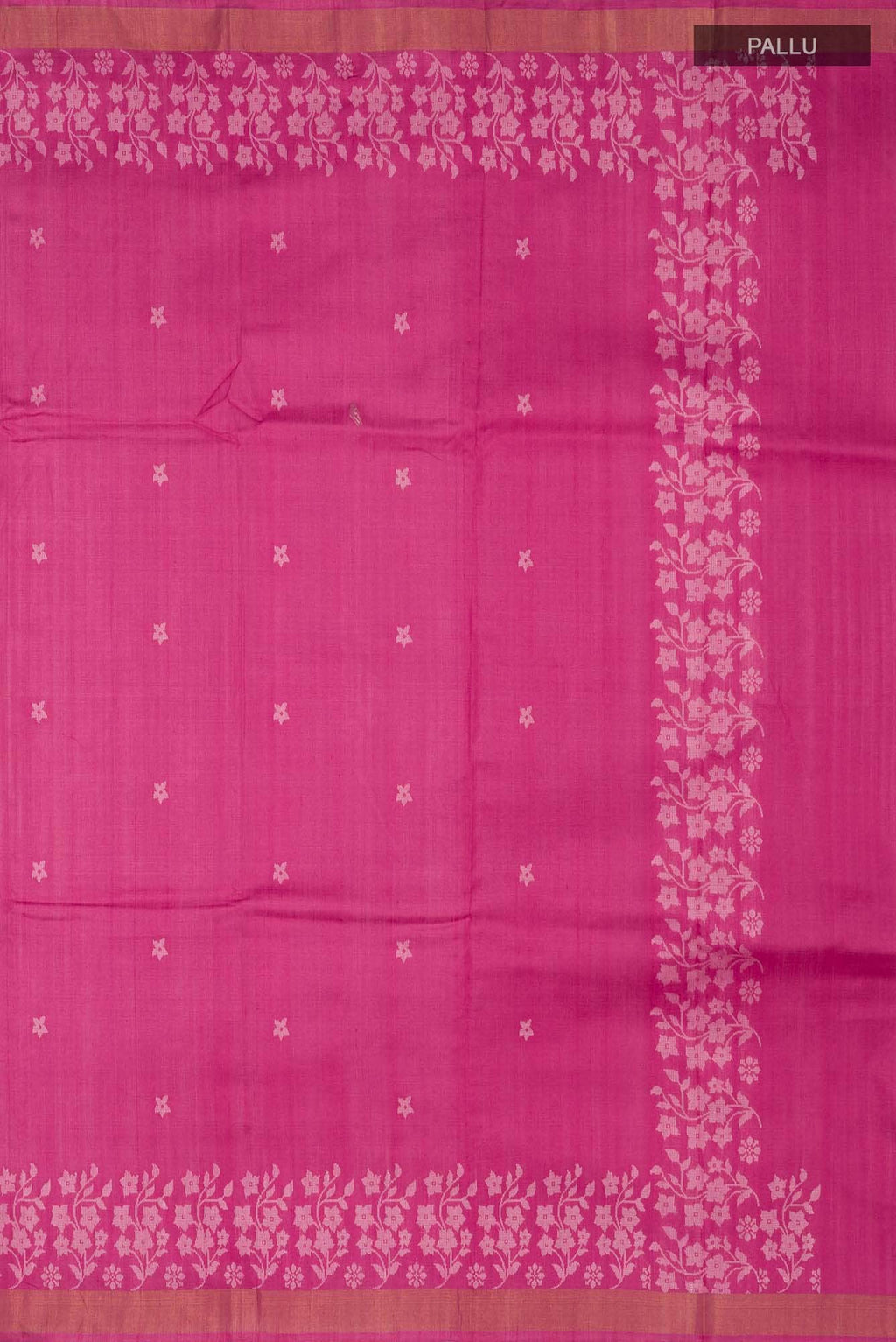 Forget Me Not-Pink Bhagalpuri Tussar Silk Saree