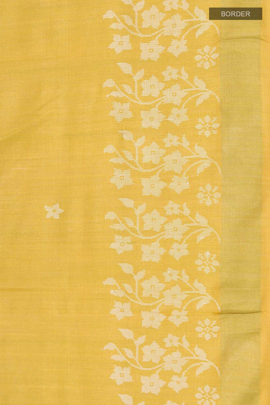 Forget Me Not-Mustard Bhagalpuri Tussar Silk Saree