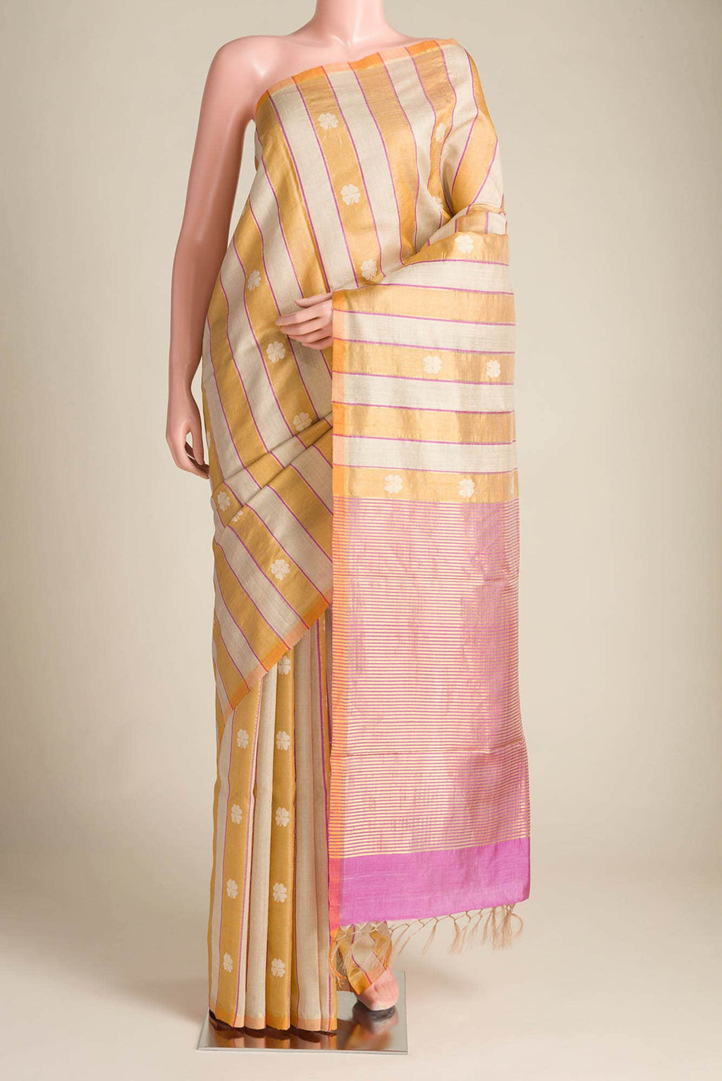 Luck 'n Love-Multi Bhagalpuri Tussar Silk Saree