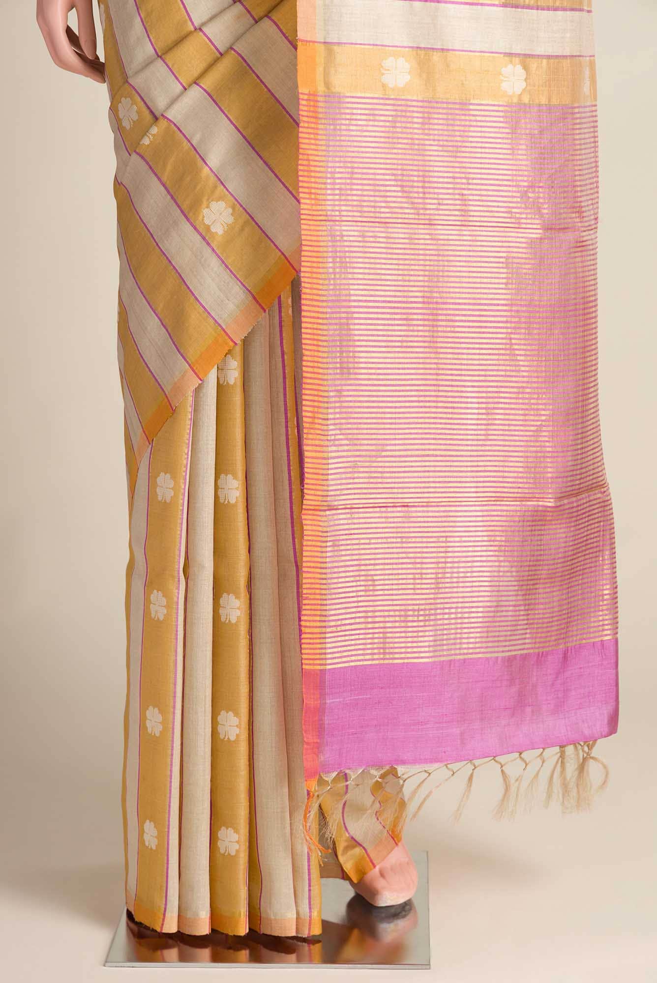 Luck 'n Love-Multi Bhagalpuri Tussar Silk Saree