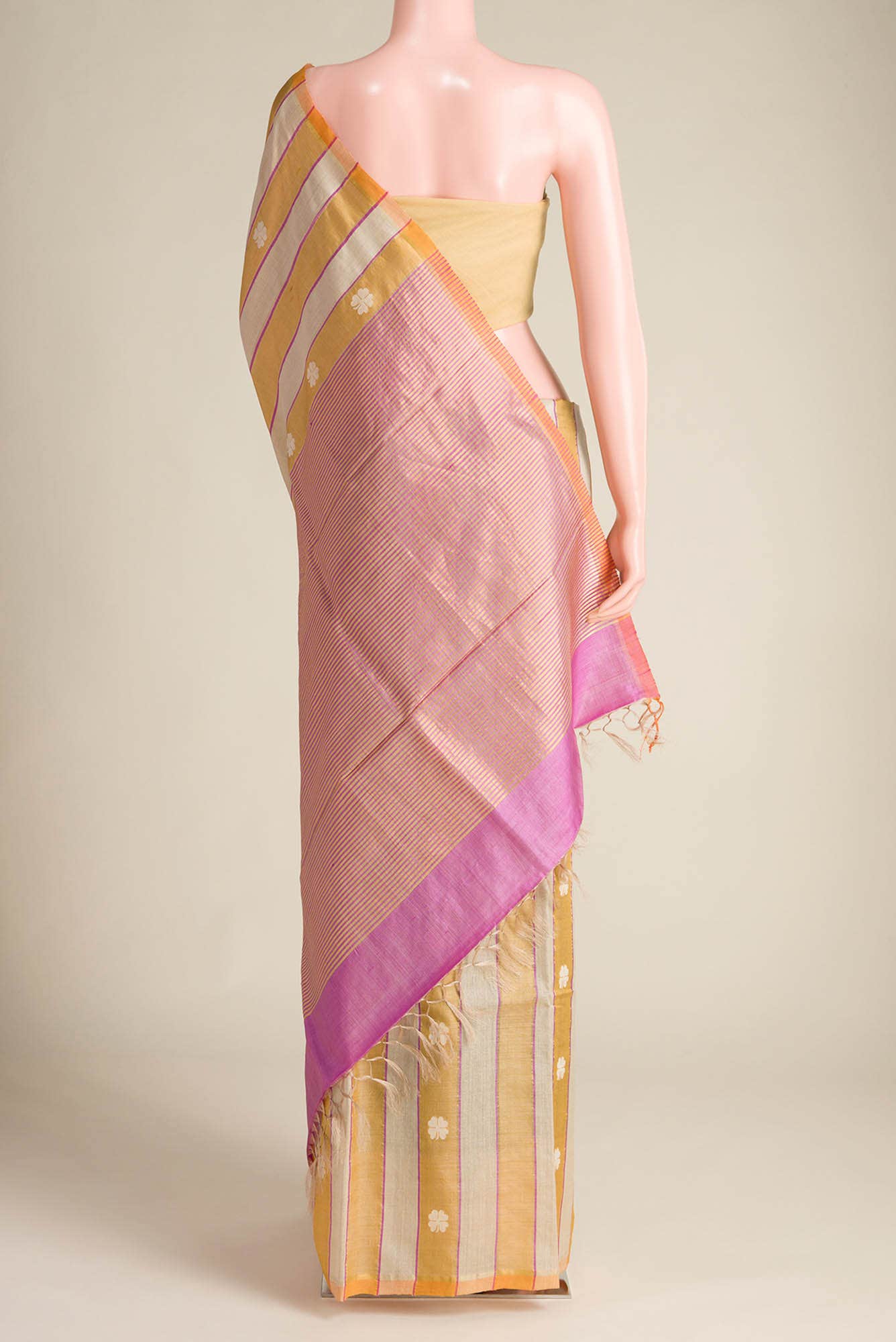 Luck 'n Love-Multi Bhagalpuri Tussar Silk Saree