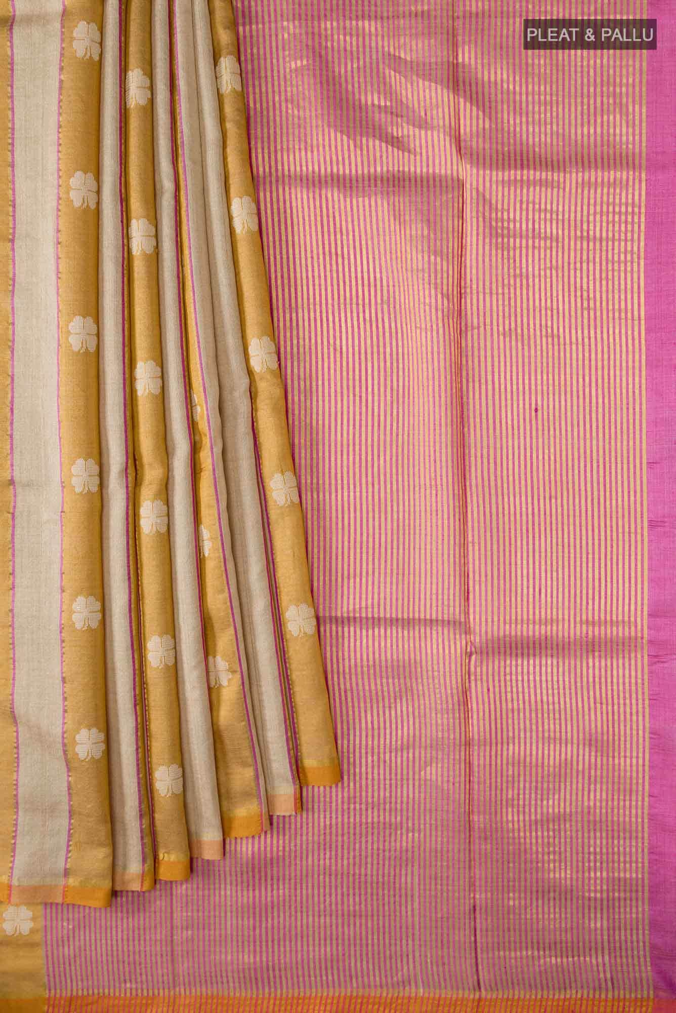 Luck 'n Love-Multi Bhagalpuri Tussar Silk Saree