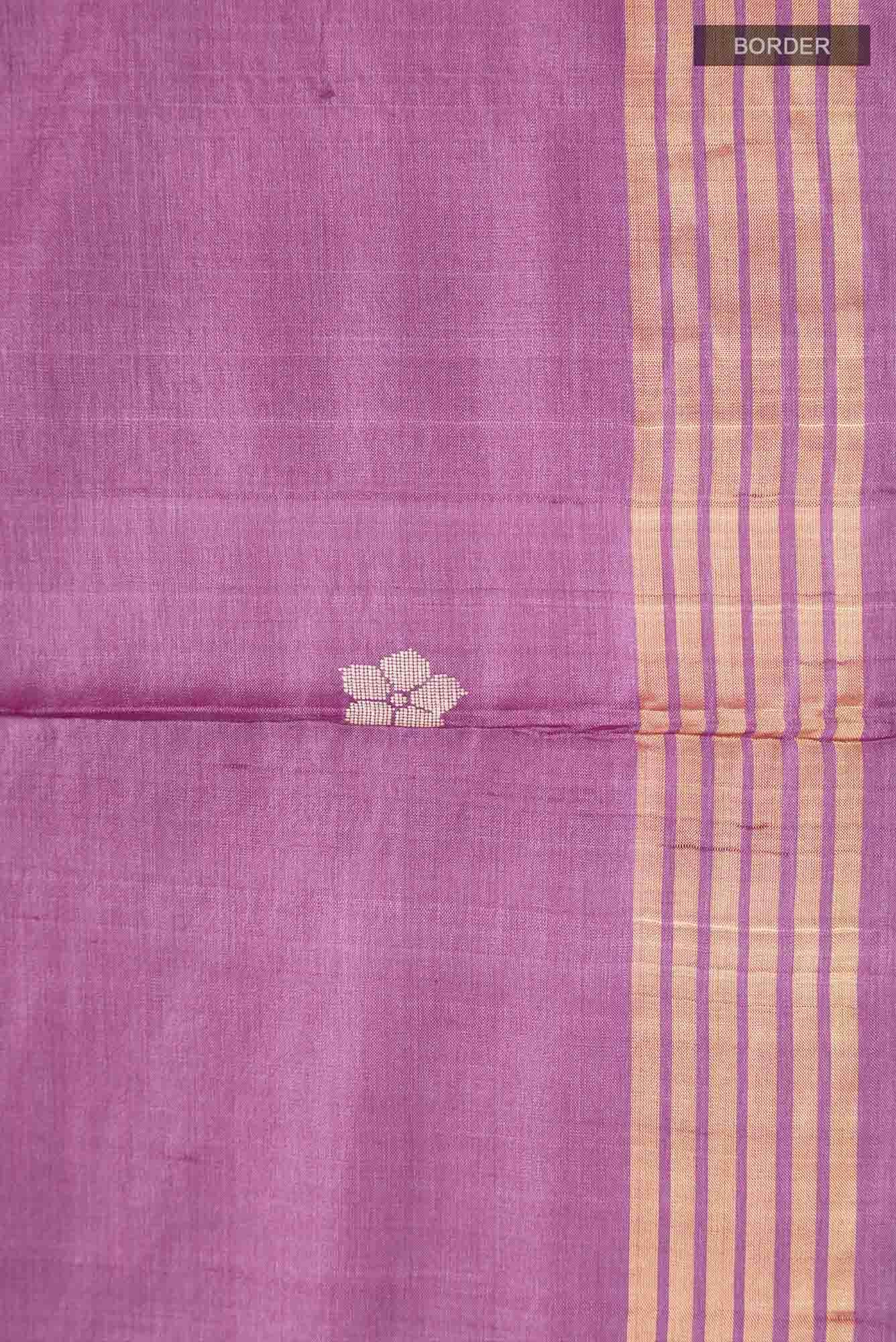 Perfume of Love-Purple Bhagalpuri Tussar Silk Saree