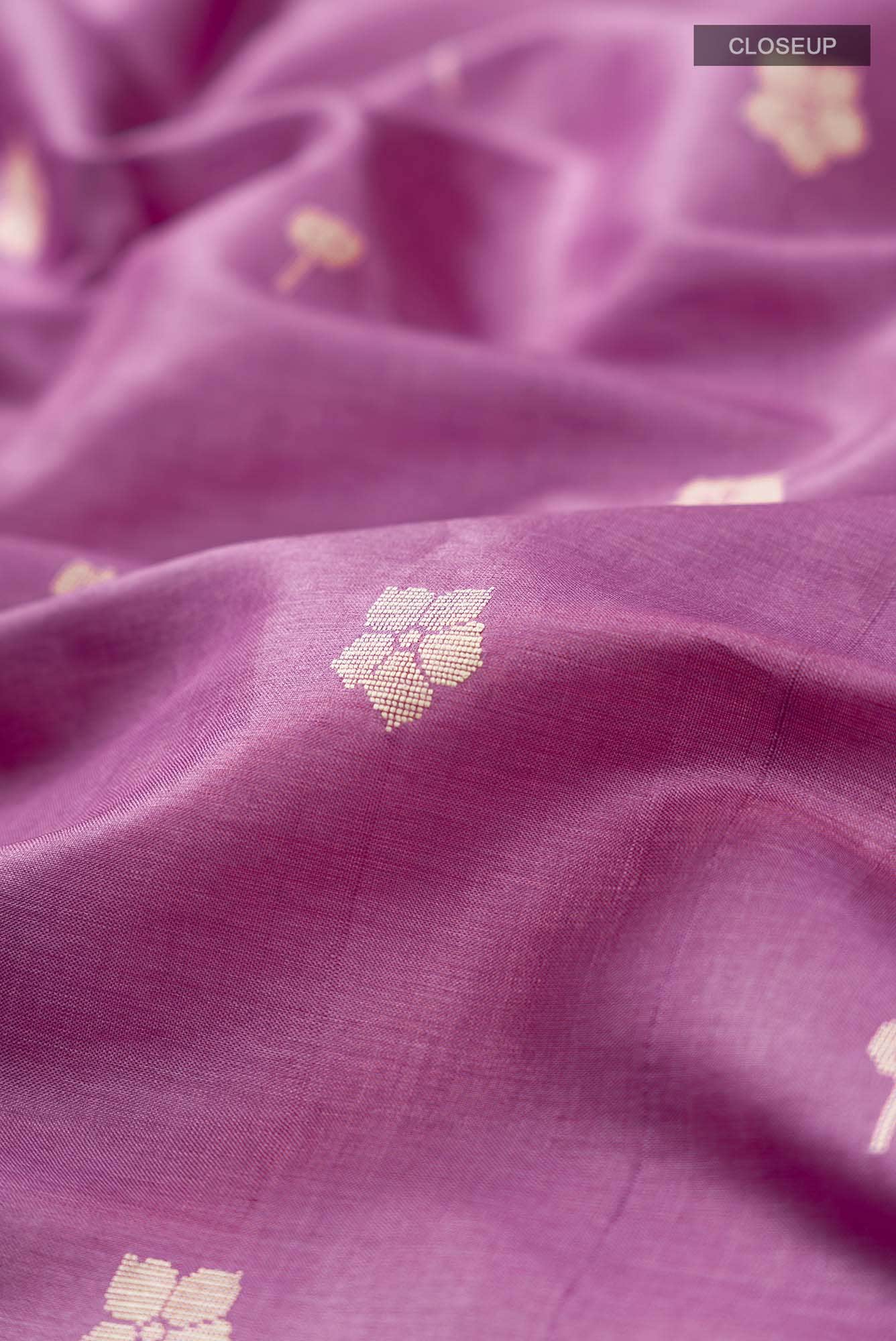 Perfume of Love-Purple Bhagalpuri Tussar Silk Saree