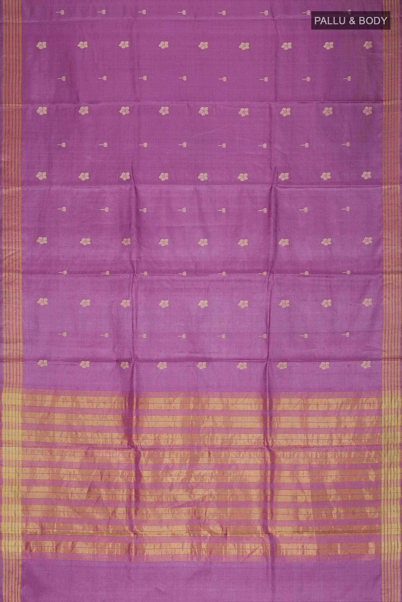Perfume of Love-Purple Bhagalpuri Tussar Silk Saree
