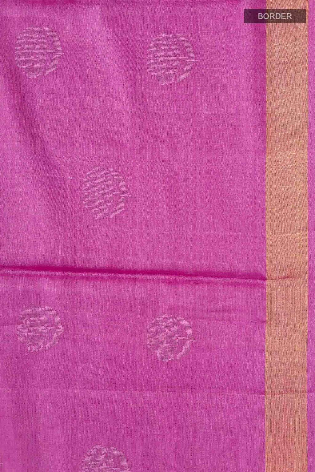 Orchard Orchestra-Pink Bhagalpuri Tussar Silk Saree