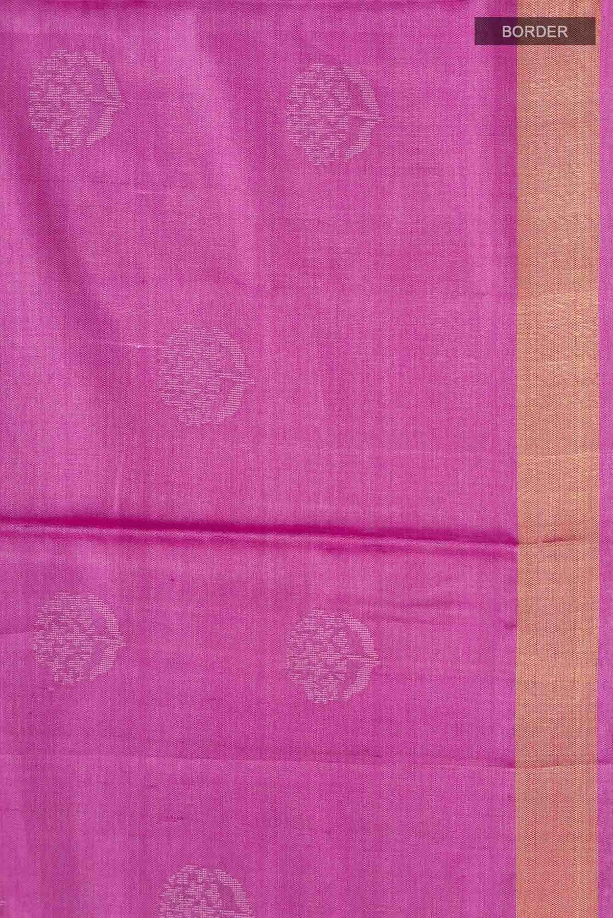 Orchard Orchestra-Pink Bhagalpuri Tussar Silk Saree