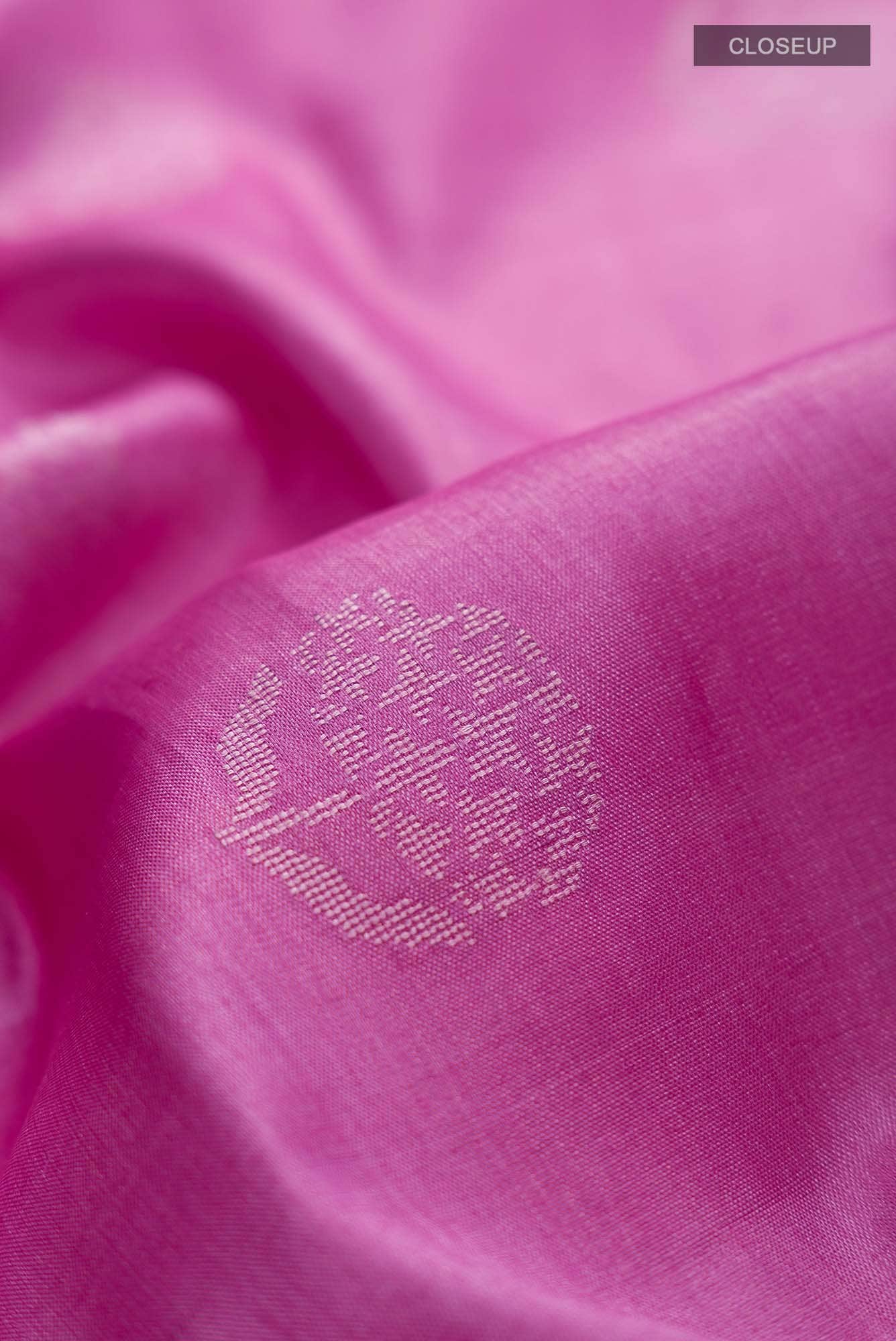 Orchard Orchestra-Pink Bhagalpuri Tussar Silk Saree