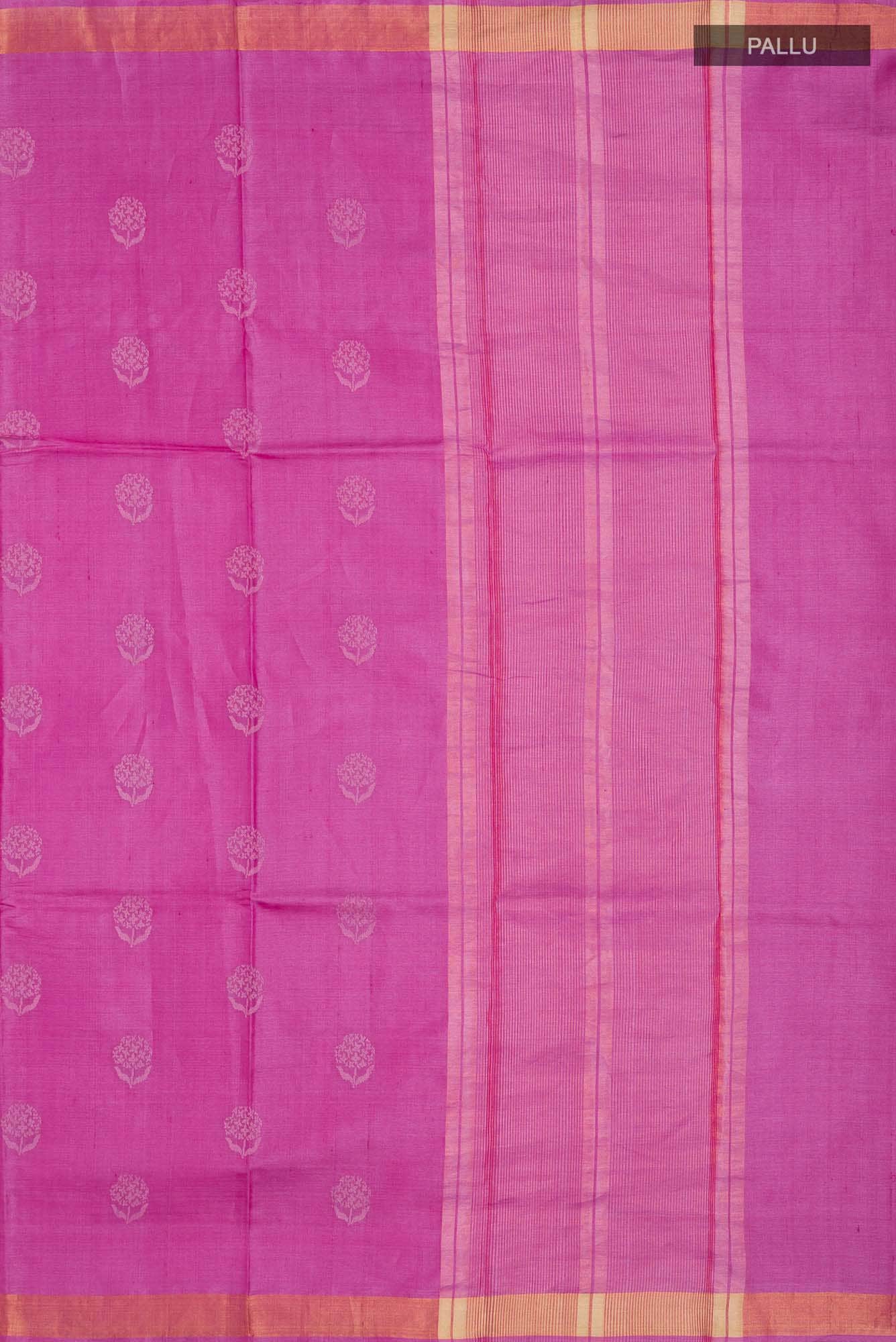 Orchard Orchestra-Pink Bhagalpuri Tussar Silk Saree