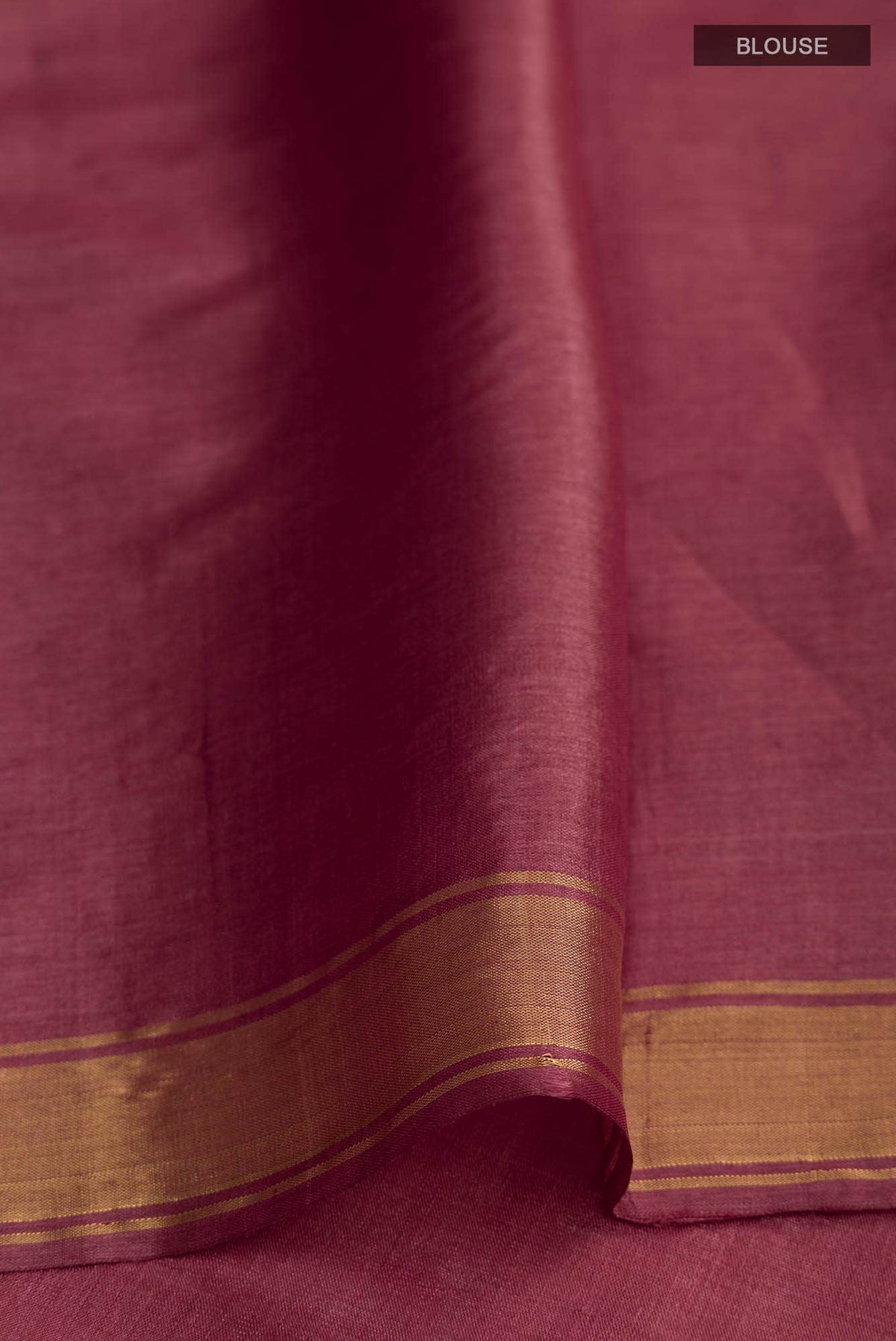 Pomegrante Poetry-Rust Bhagalpuri Tussar Silk Saree