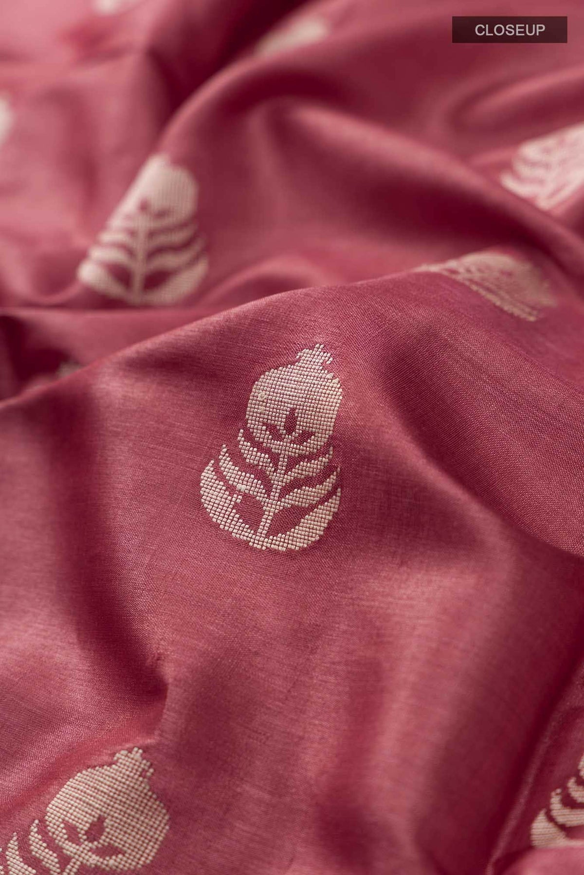 Pomegrante Poetry-Rust Bhagalpuri Tussar Silk Saree