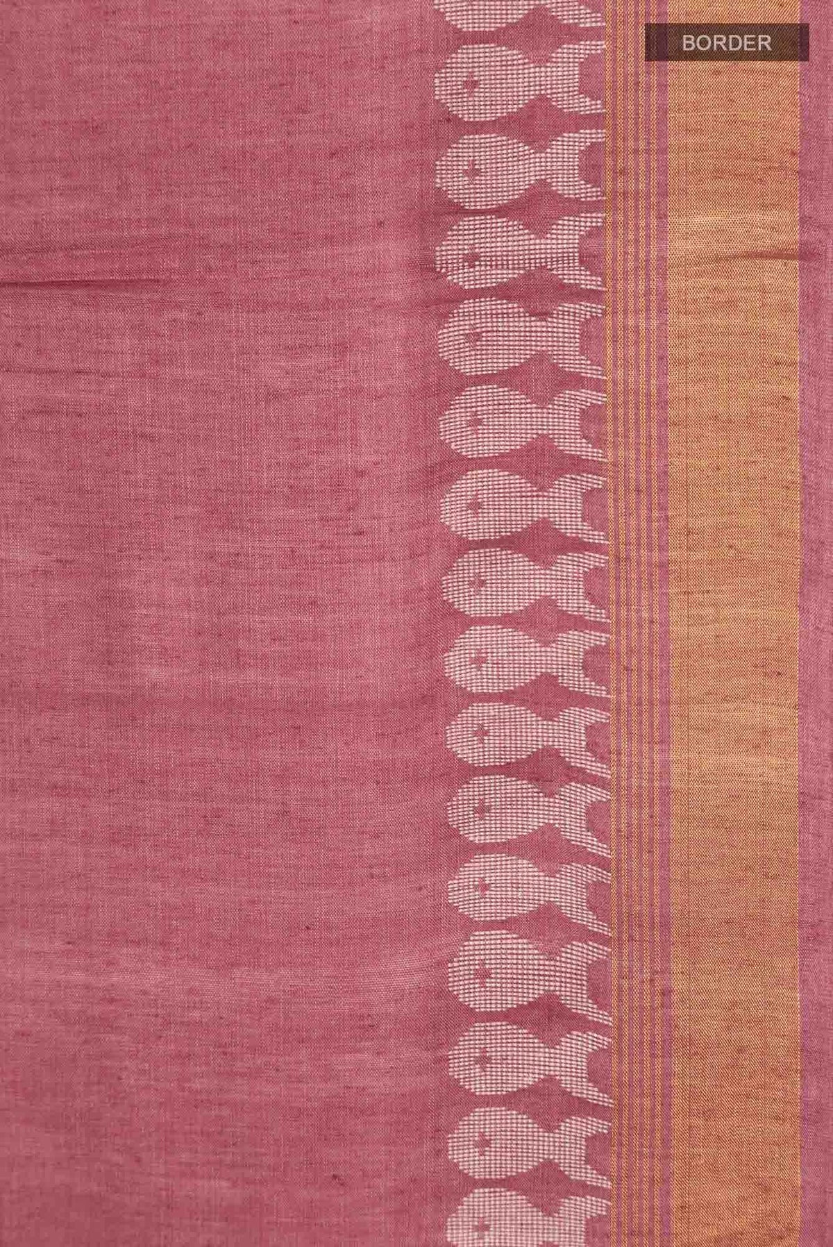 Pisces in Paris-Rust Bhagalpuri Tussar Silk Saree