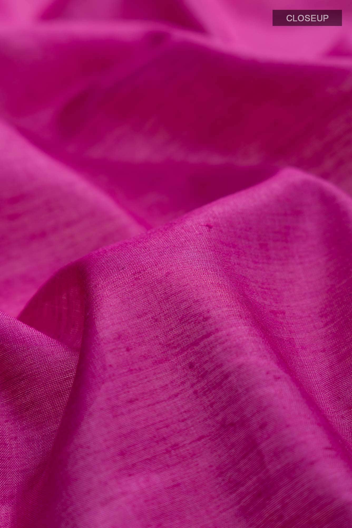 Pisces in Paris-Magenta Bhagalpuri Tussar Silk Saree