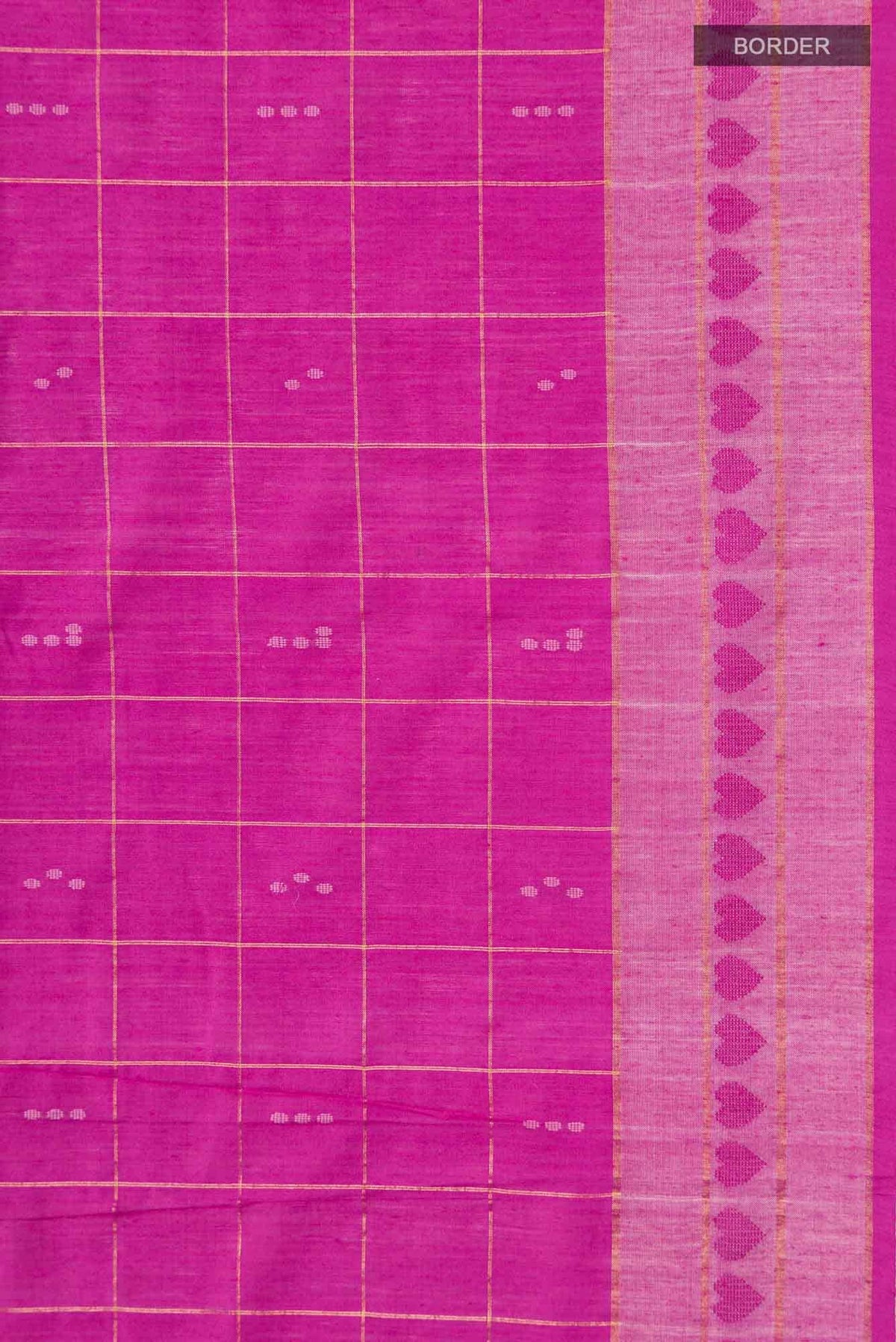 Touch of love-Pink Bhagalpuri Tussar Silk Saree