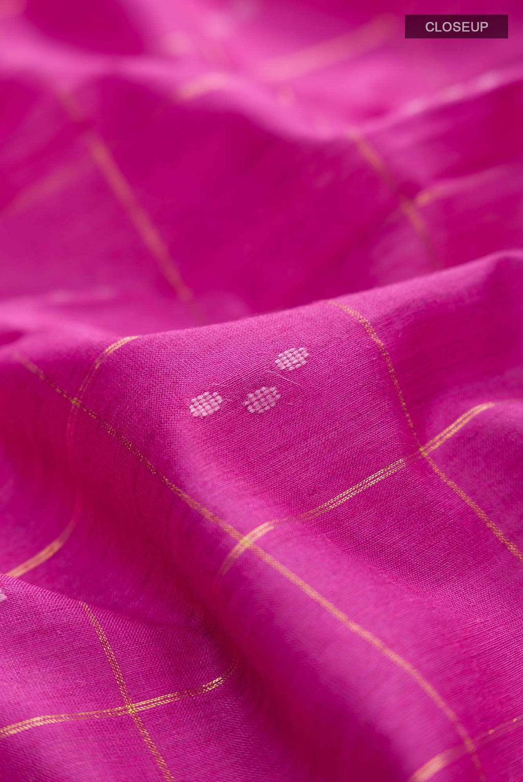 Touch of love-Pink Bhagalpuri Tussar Silk Saree