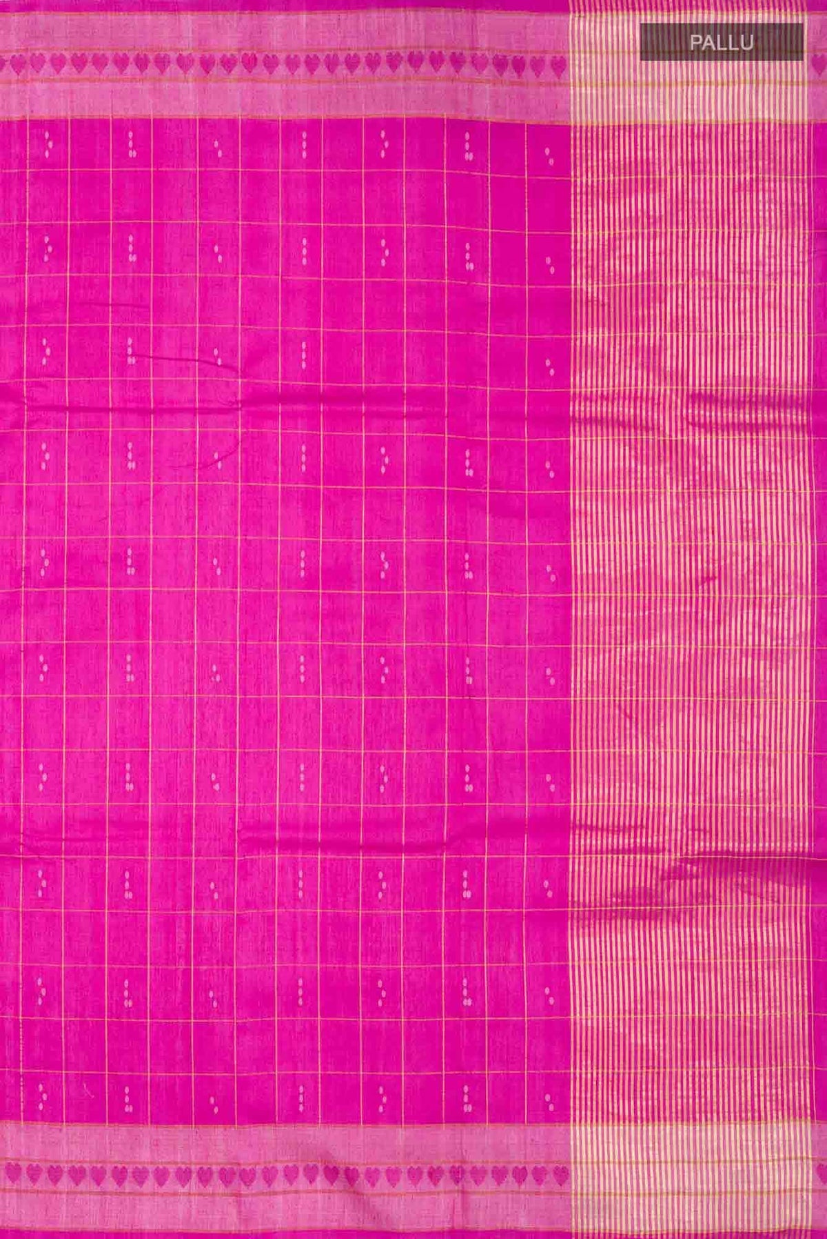 Touch of love-Pink Bhagalpuri Tussar Silk Saree