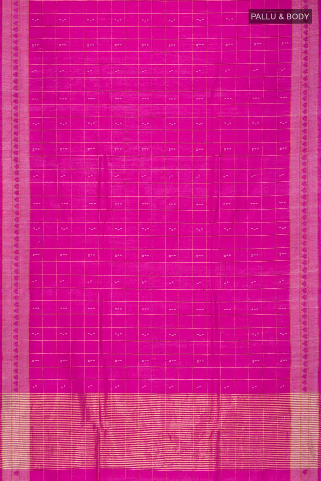 Touch of love-Pink Bhagalpuri Tussar Silk Saree