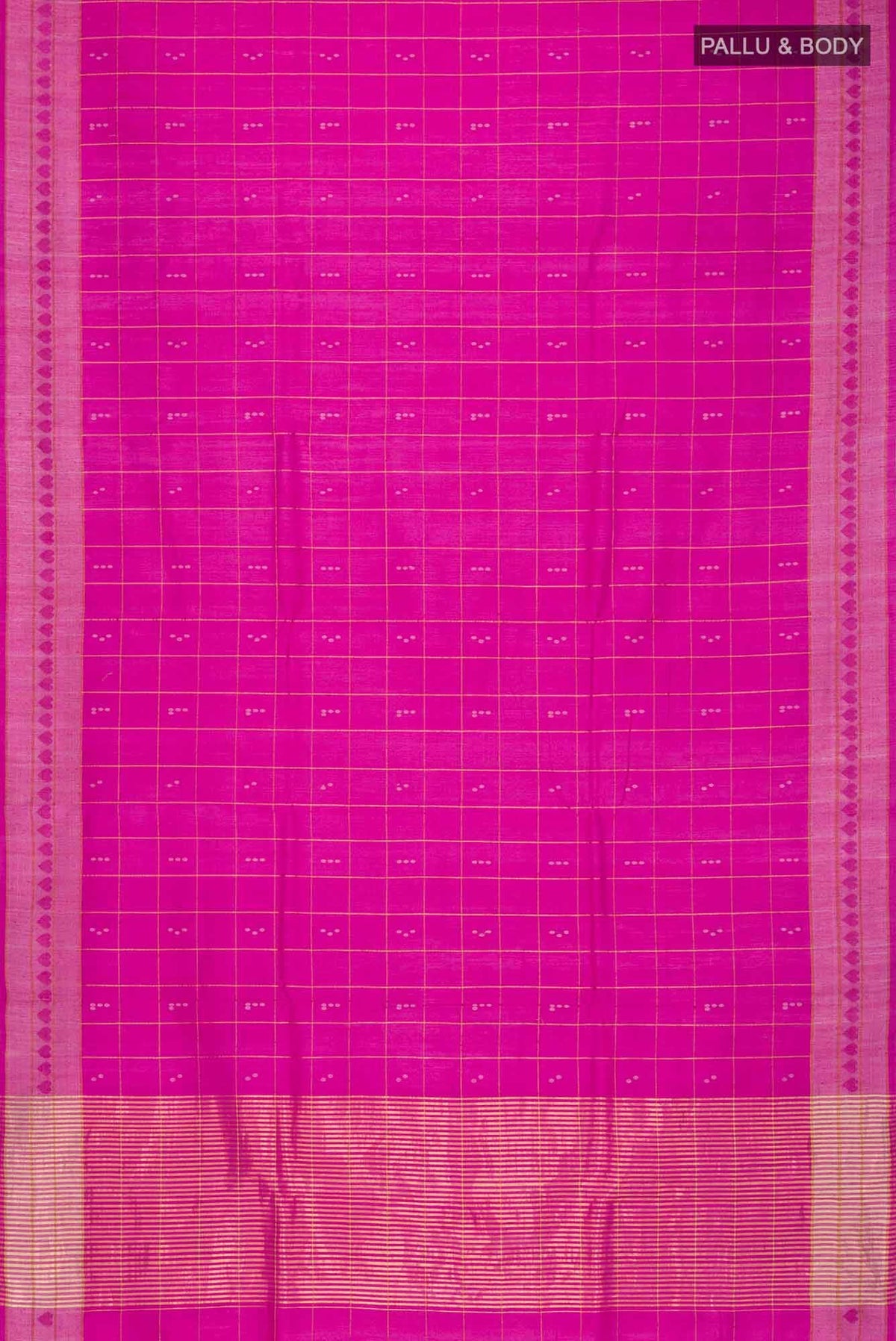 Touch of love-Pink Bhagalpuri Tussar Silk Saree