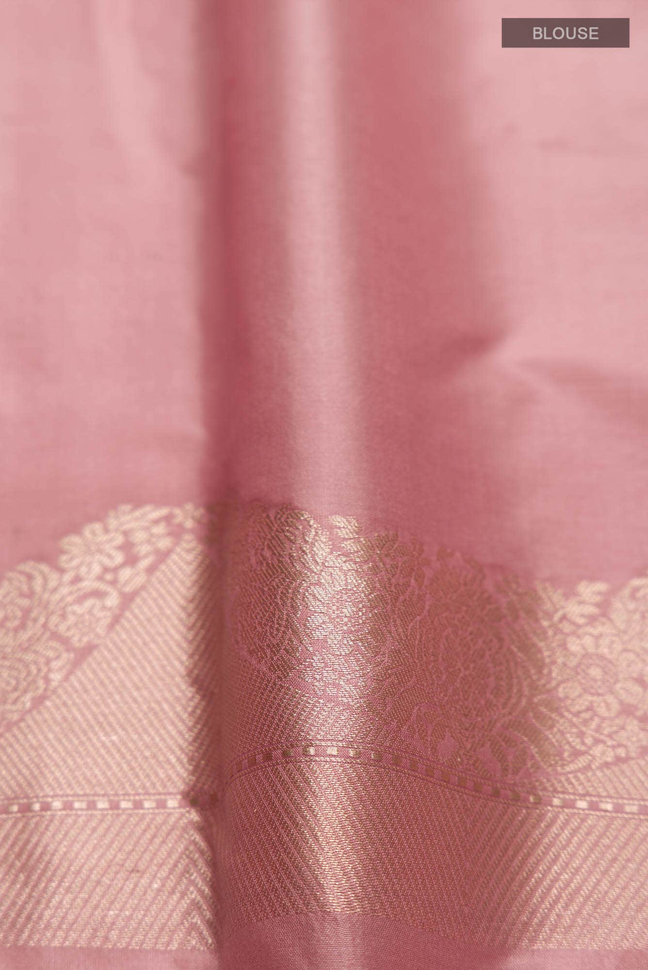Vibhushita-Peach Banarasi Silk Saree