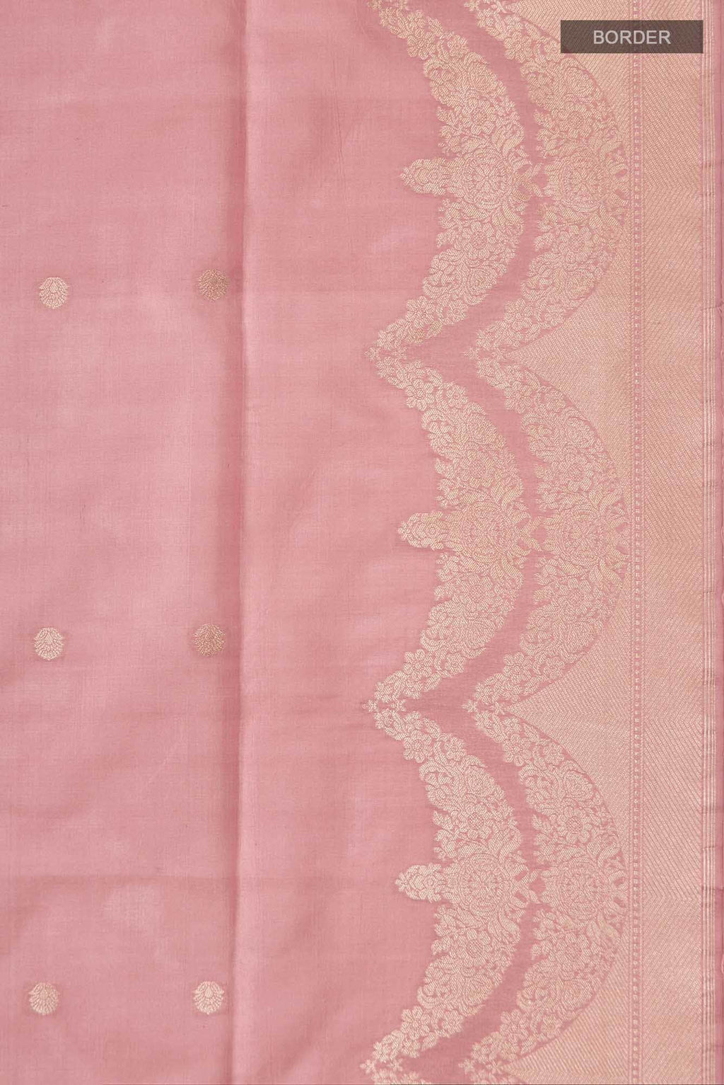 Vibhushita-Peach Banarasi Silk Saree