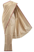 By The Bank of Ganges-Cream Banarasi Silk Saree