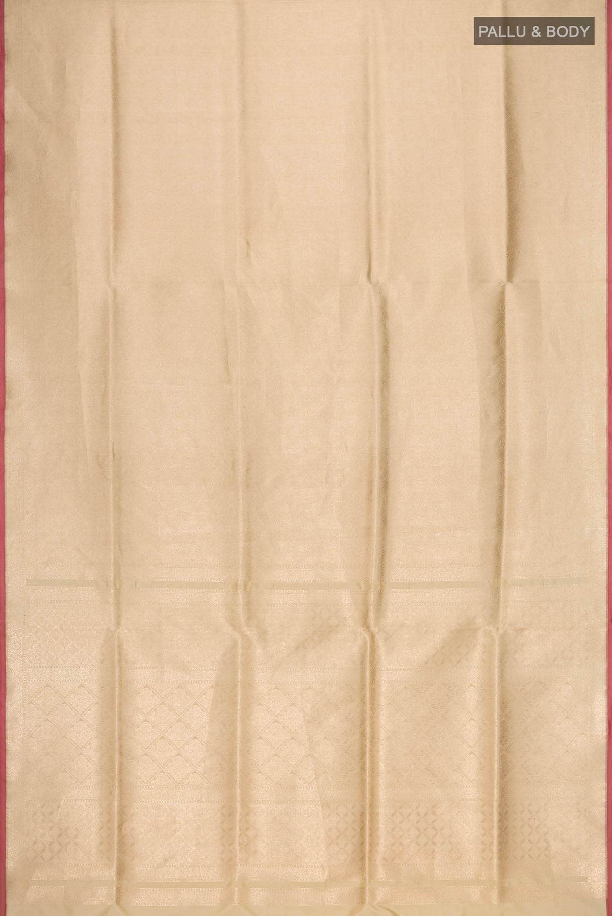 By The Bank of Ganges-Cream Banarasi Silk Saree