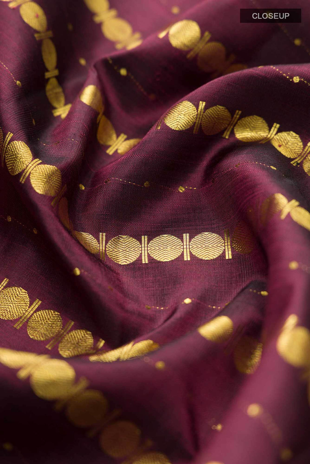 Sadhvi-Maroon Kanchipuram Silk Saree