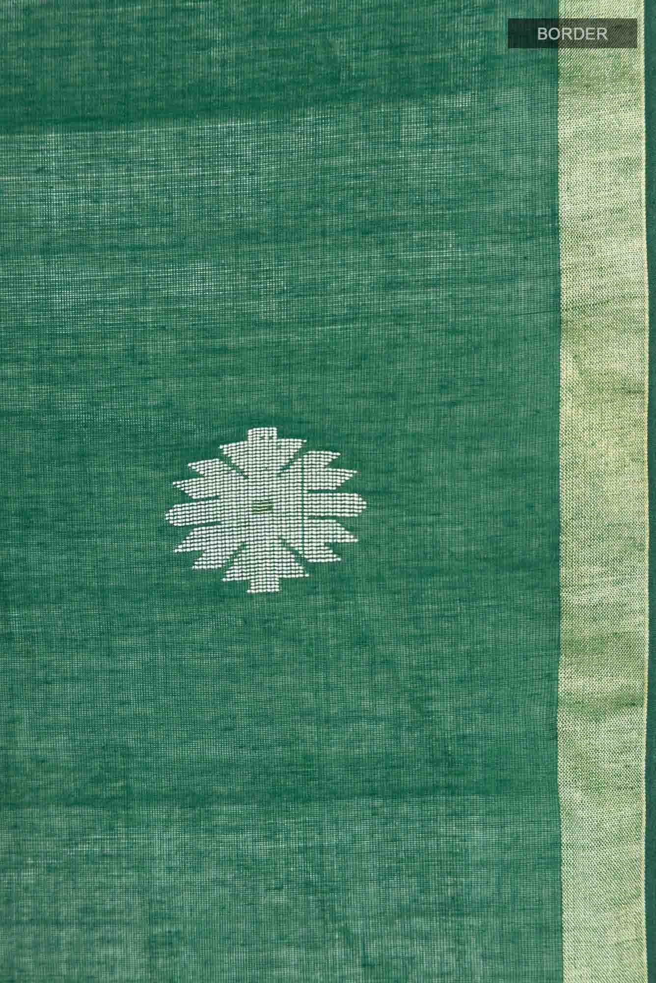 Aaheli-Green Bengal Cotton Saree