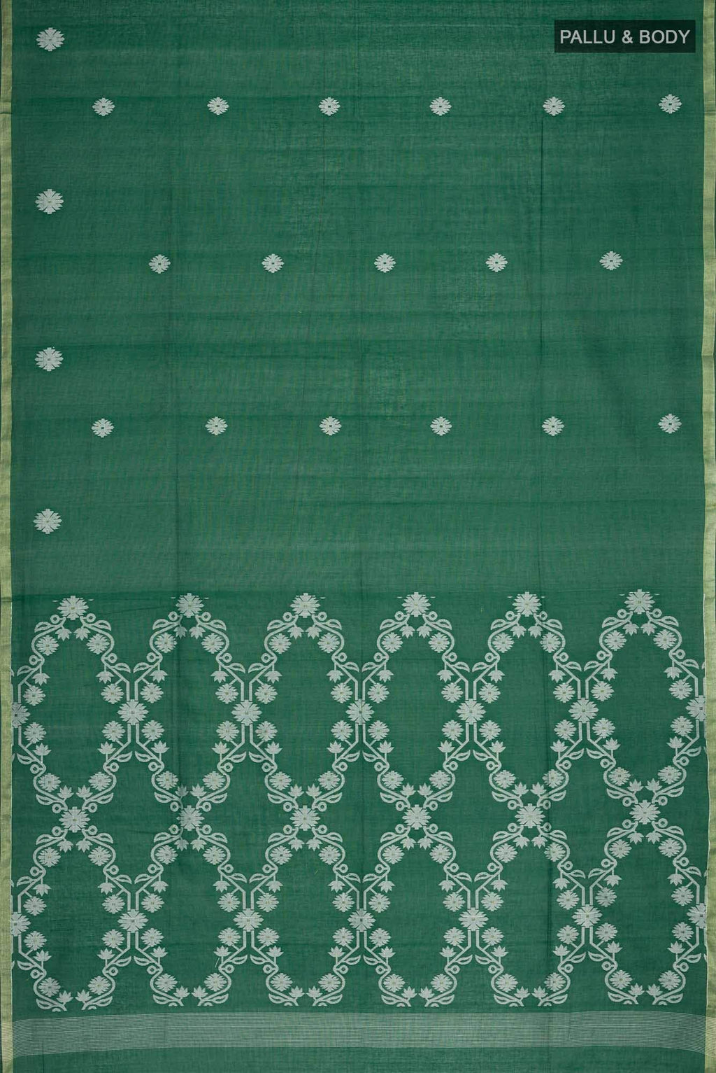 Aaheli-Green Bengal Cotton Saree