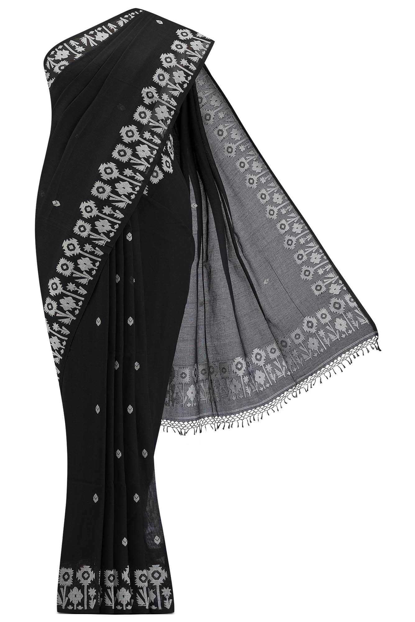 Paromita-Black Bengal Cotton Saree