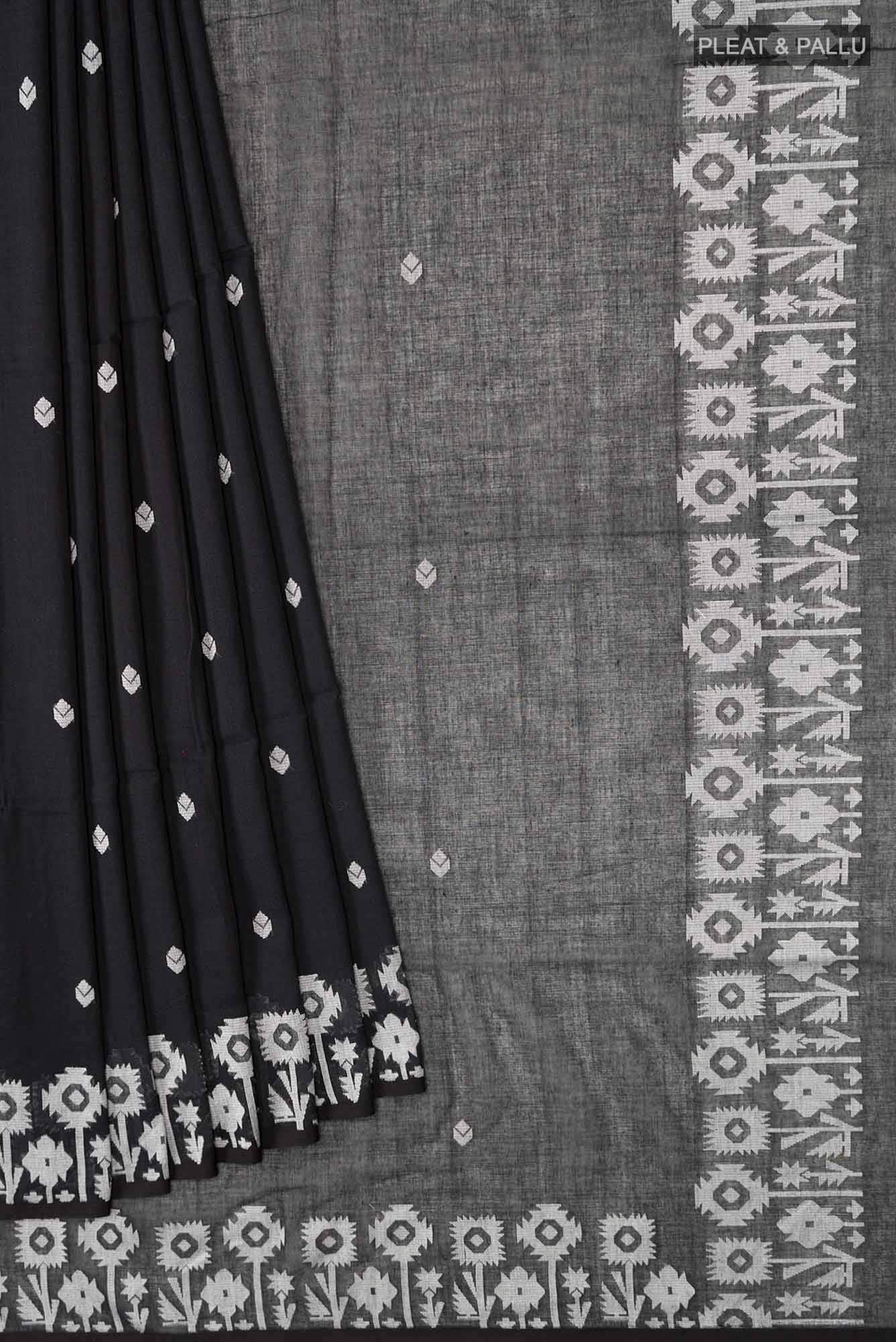 Paromita-Black Bengal Cotton Saree