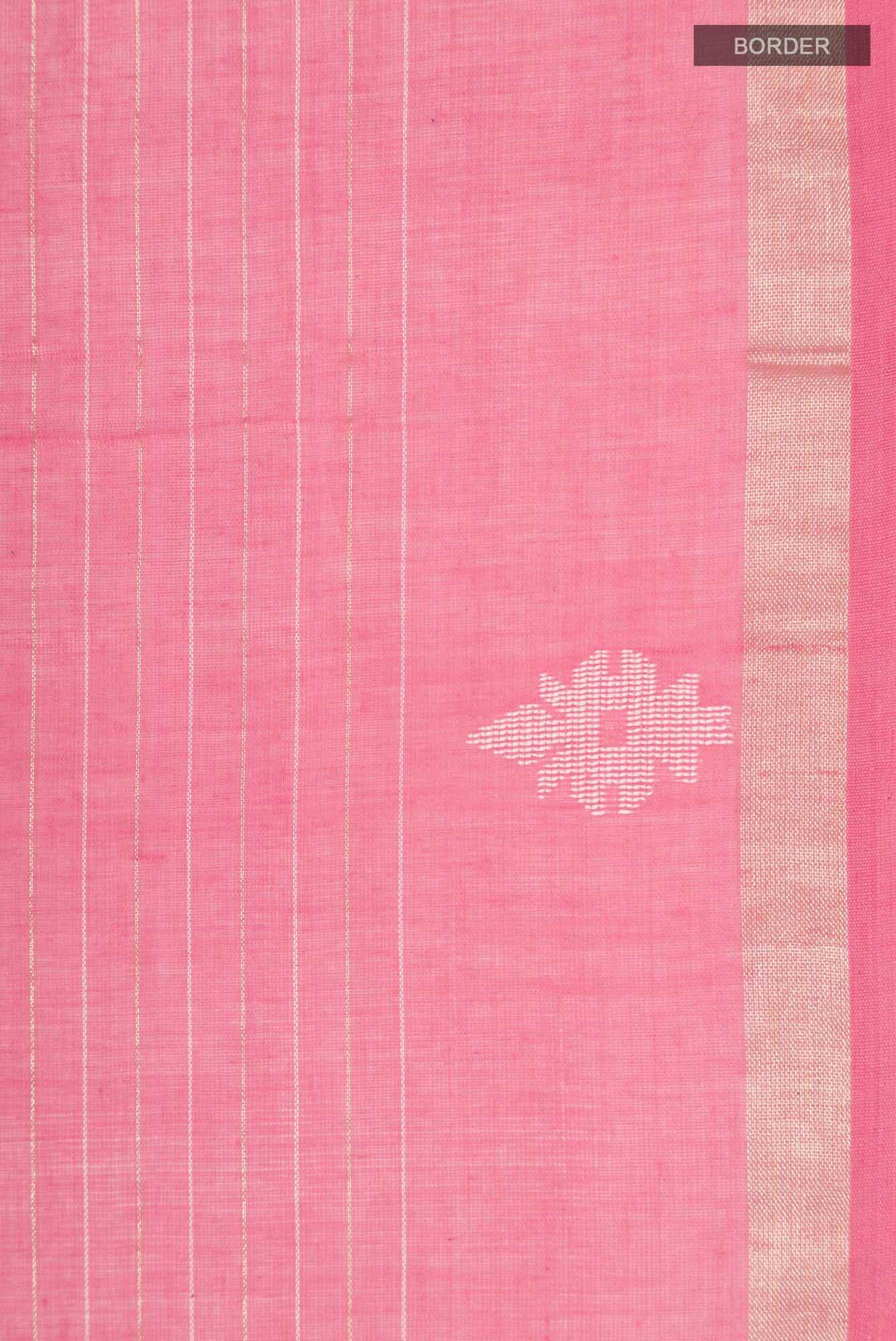 Haimanti-Pink Bengal Cotton Saree