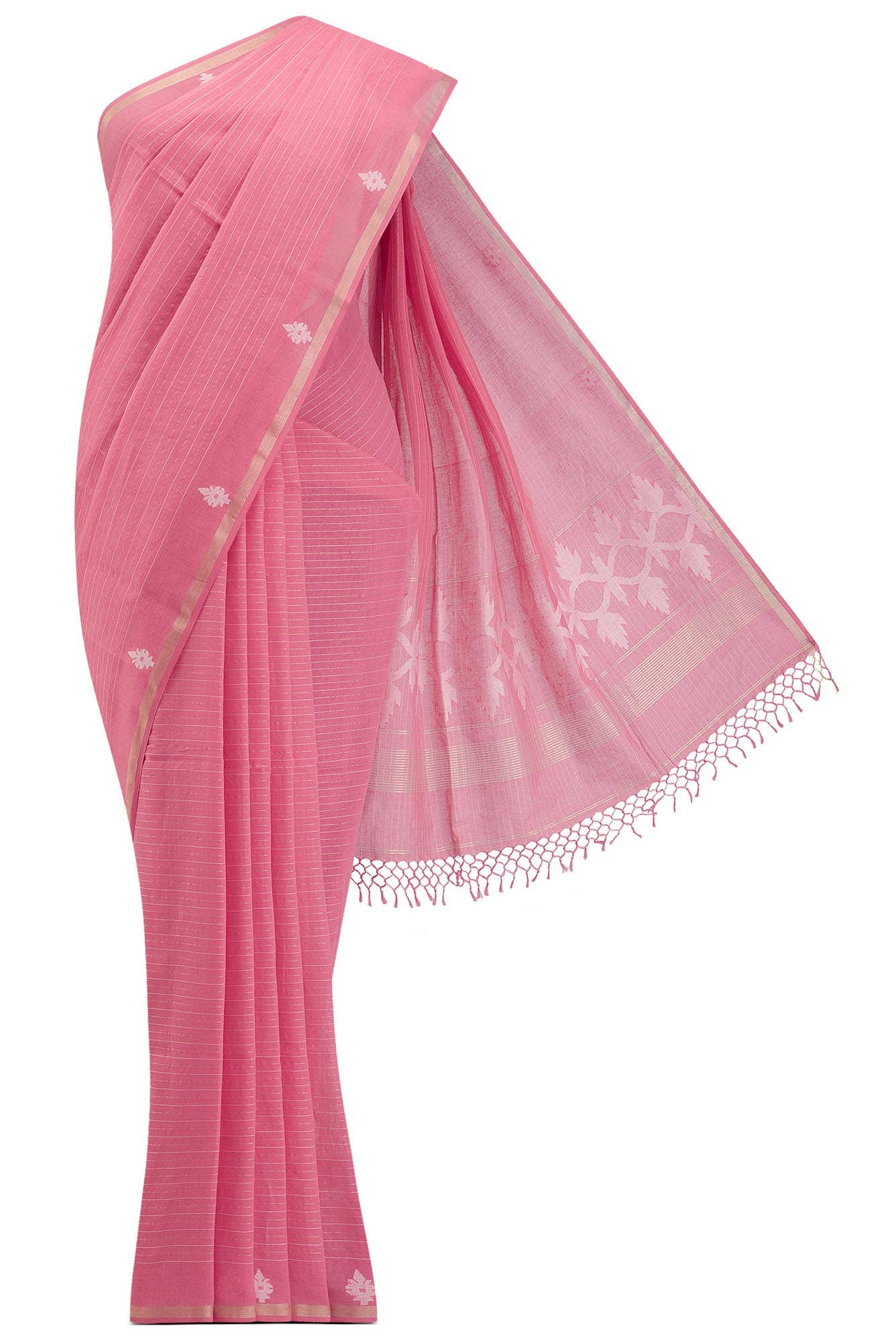 Haimanti-Pink Bengal Cotton Saree