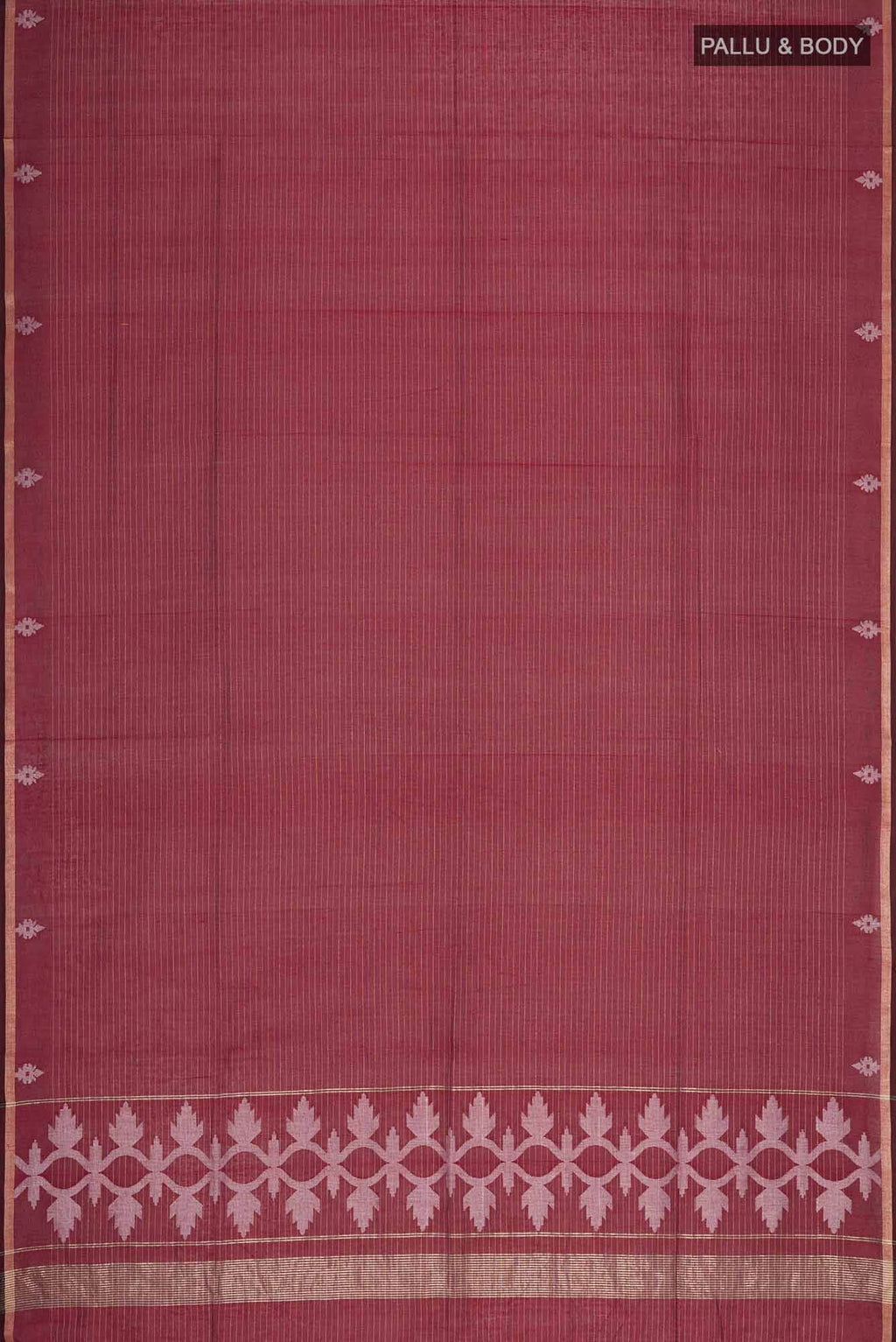 Haimanti-Maroon Bengal Cotton Saree