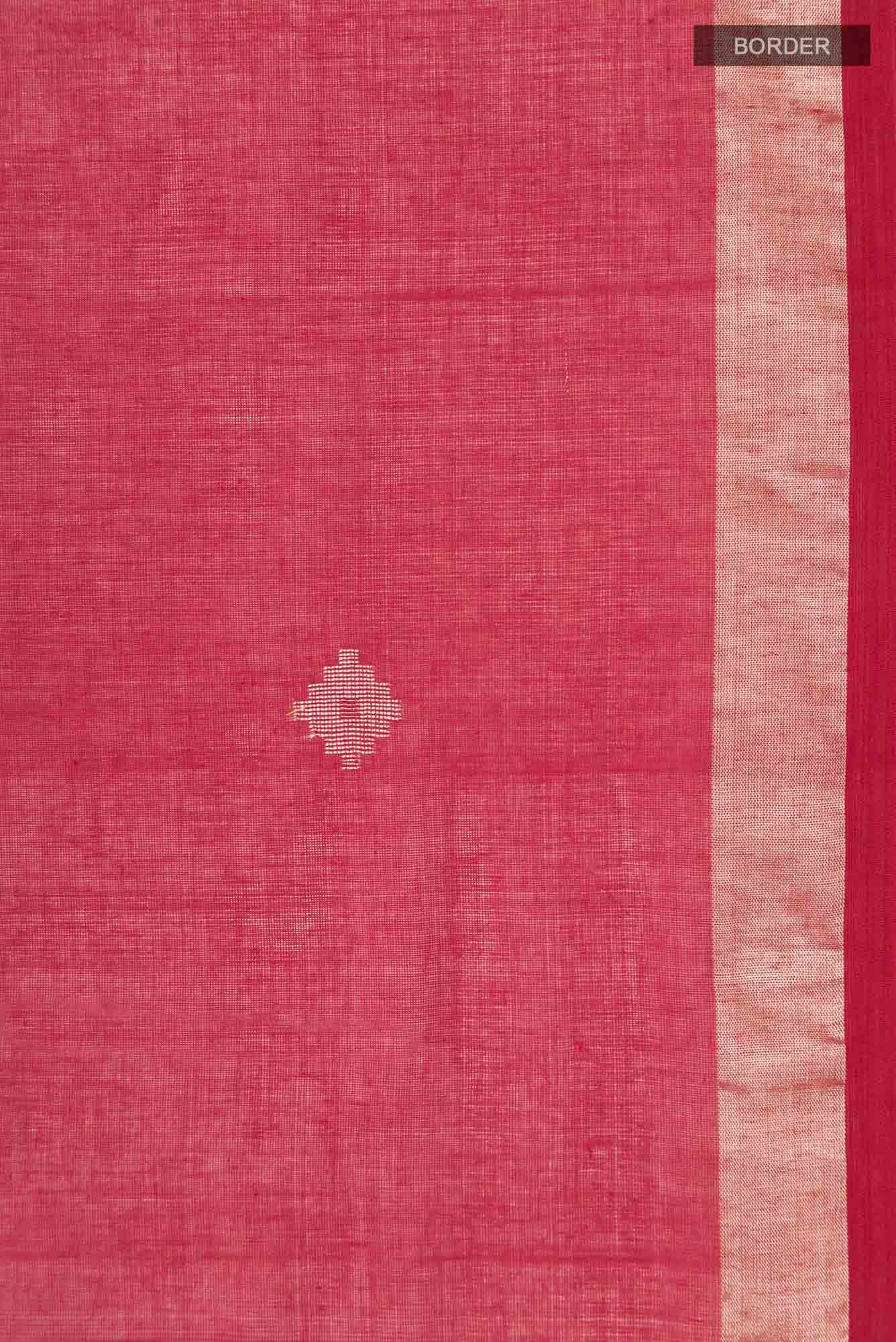 Suchitra-Red Bengal Cotton Saree