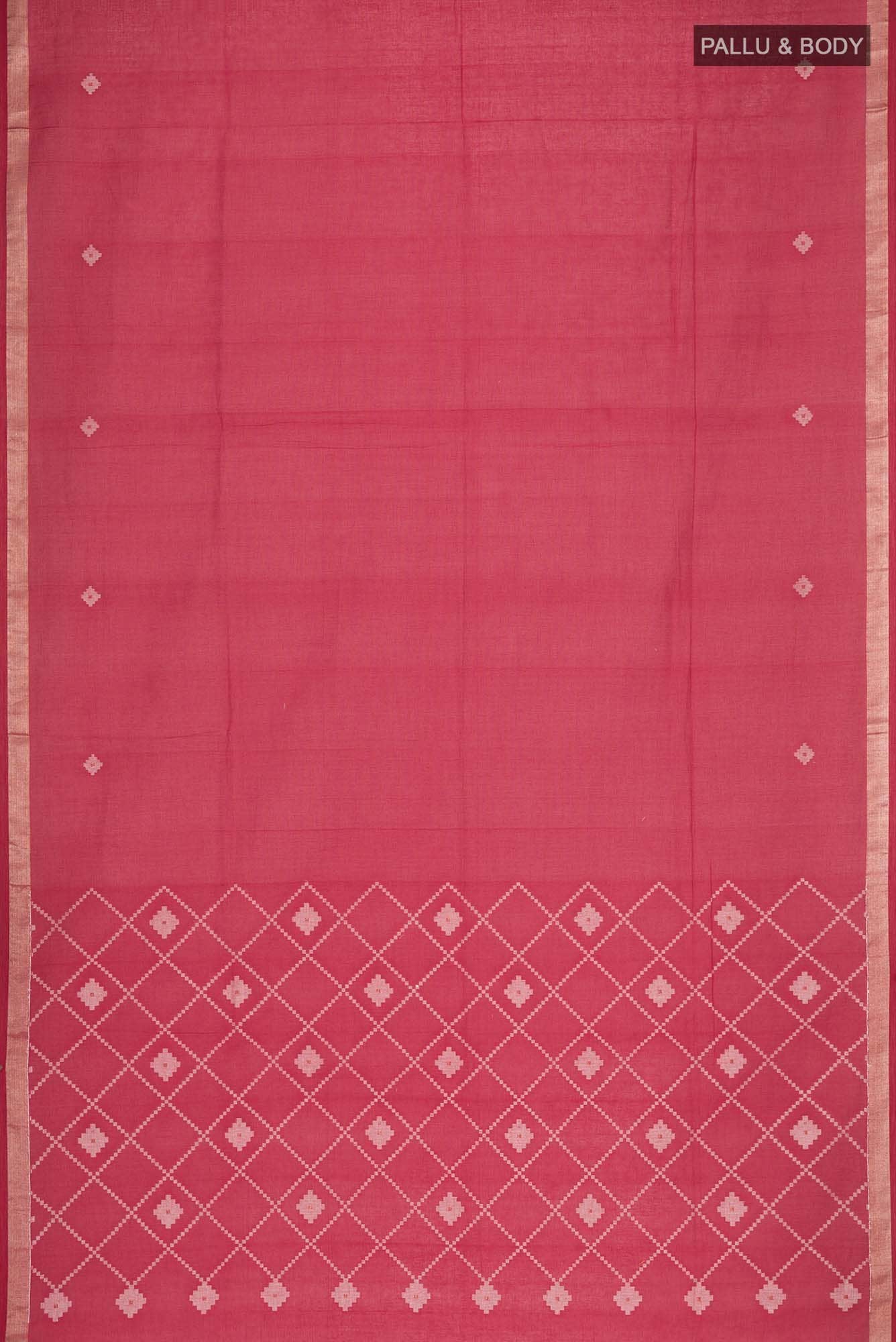 Suchitra-Red Bengal Cotton Saree