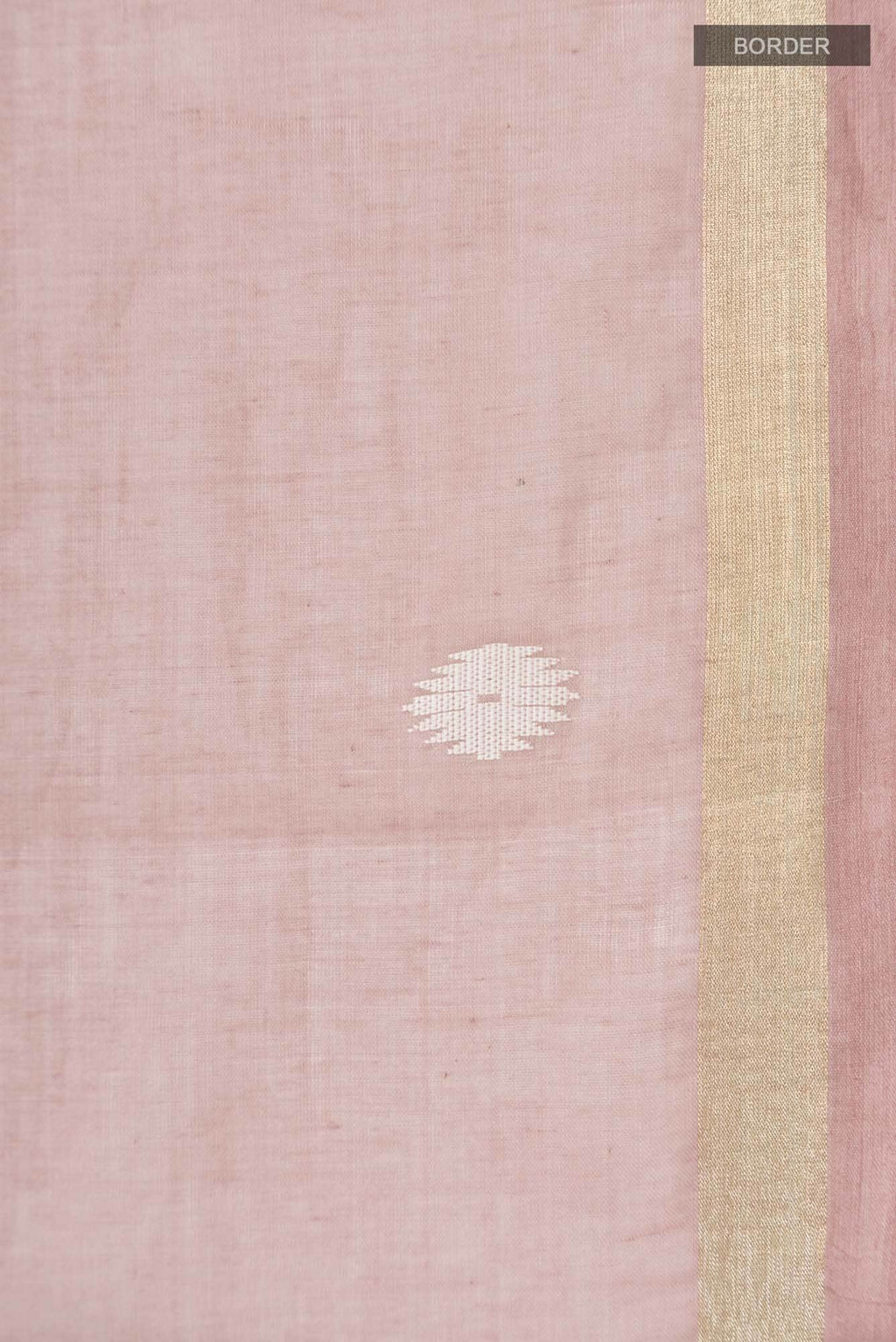 Damini-Dusky Pink Bengal Cotton Saree