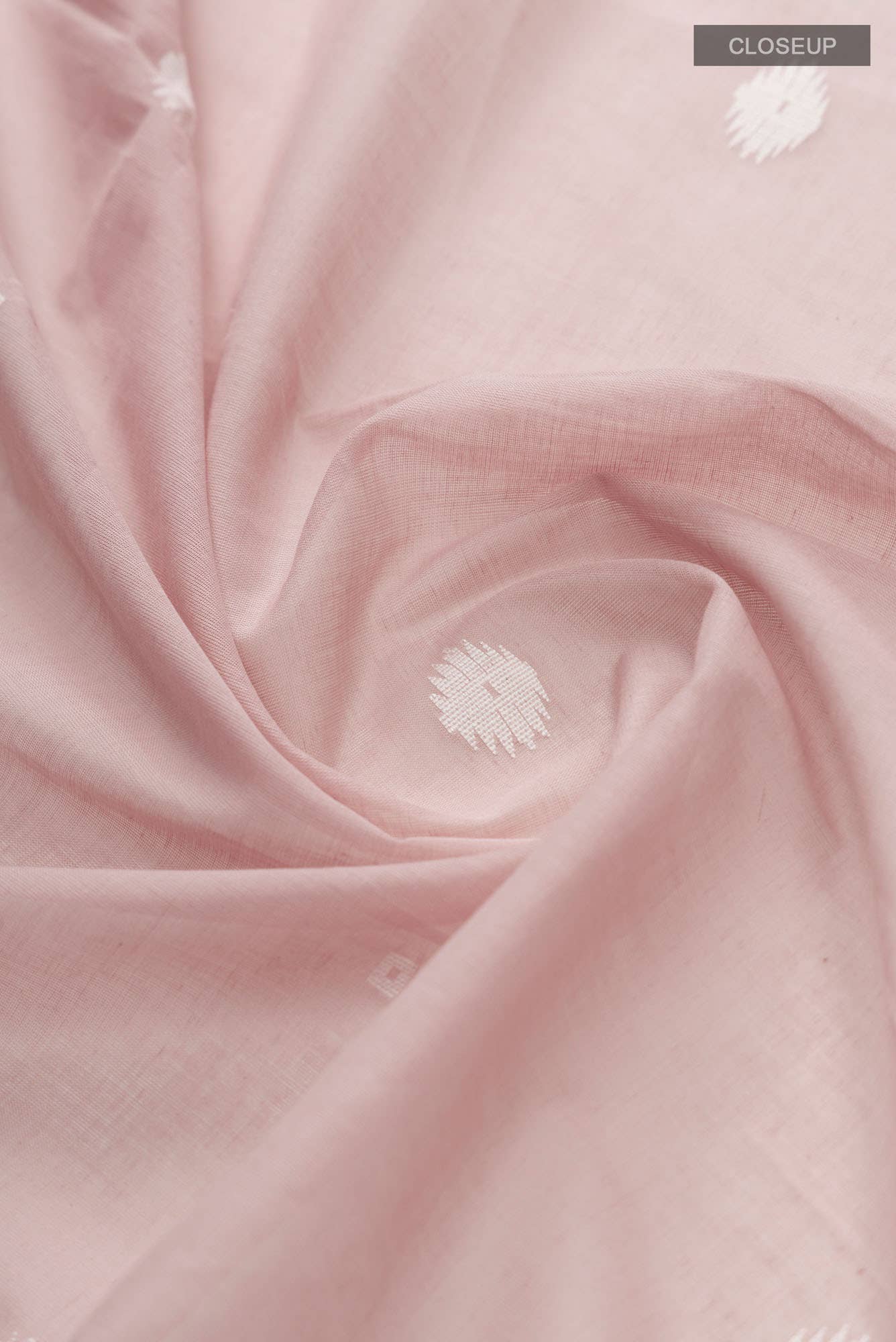 Damini-Dusky Pink Bengal Cotton Saree