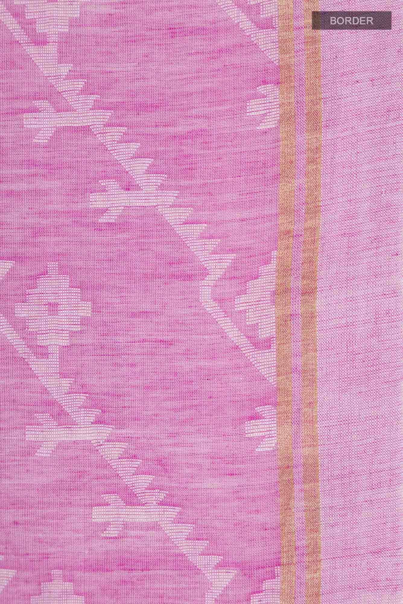 Bimala-Pink Bengal Cotton Saree