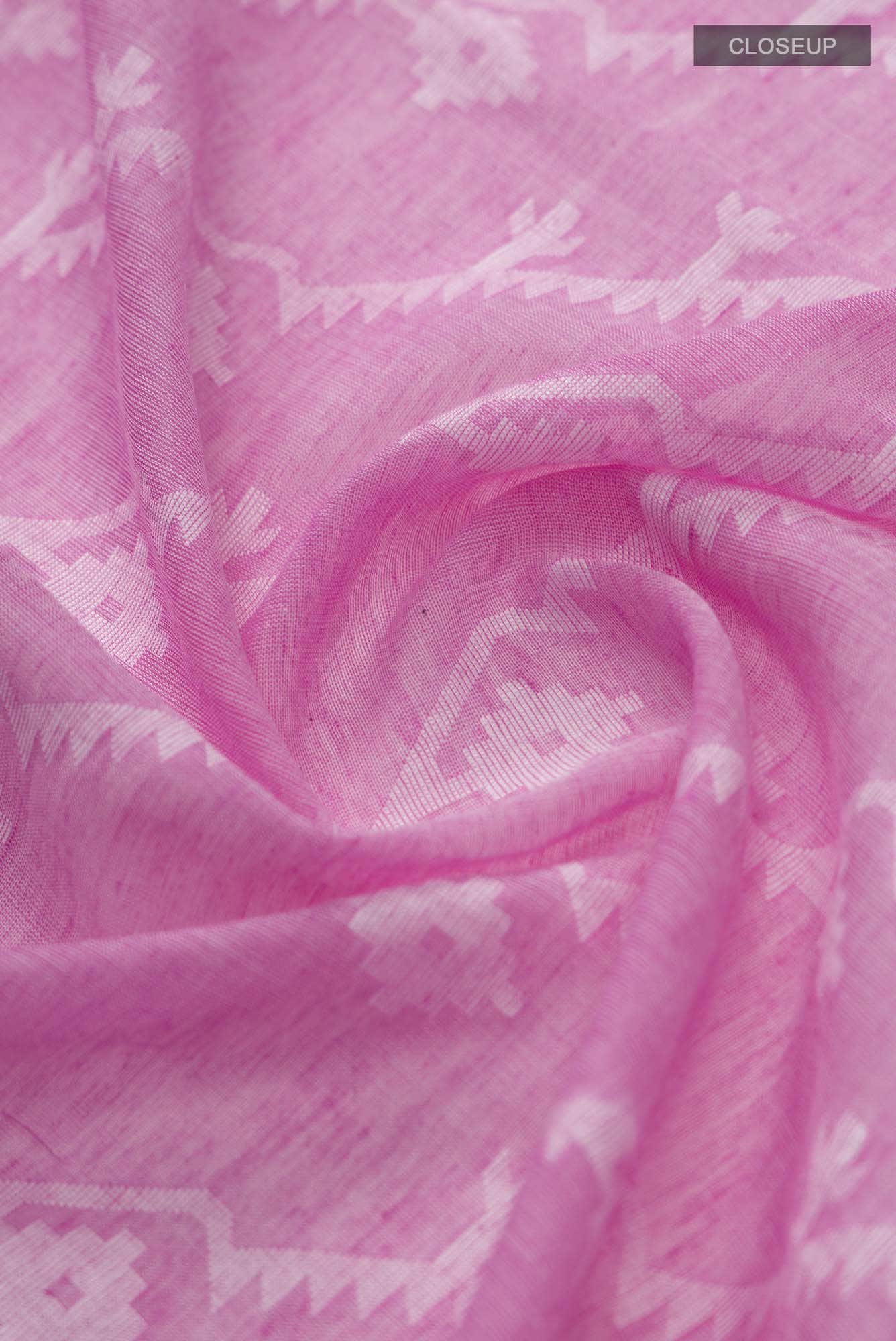 Bimala-Pink Bengal Cotton Saree