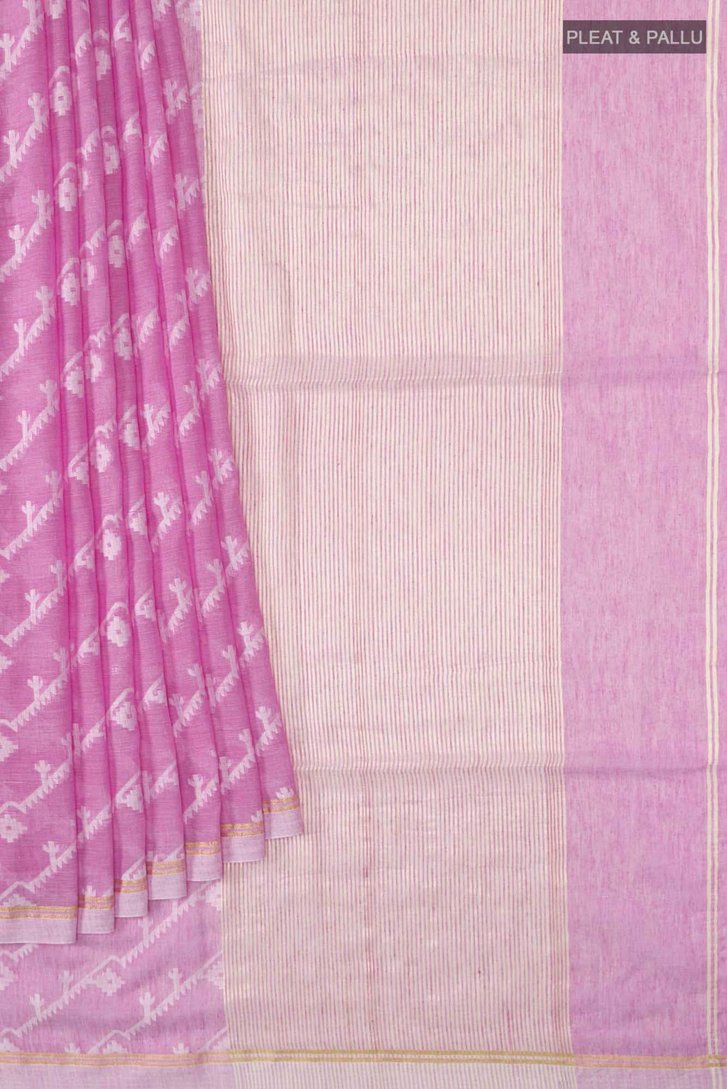 Bimala-Pink Bengal Cotton Saree