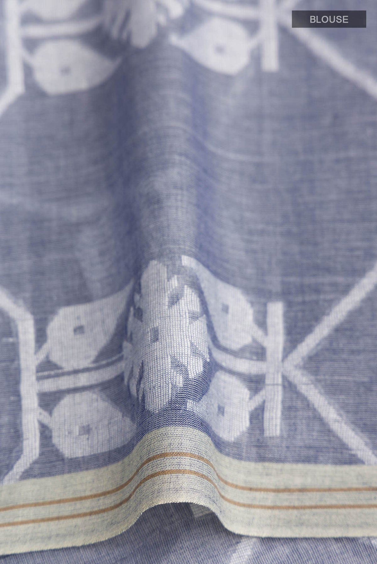 Suman-Grey Bengal Cotton Saree